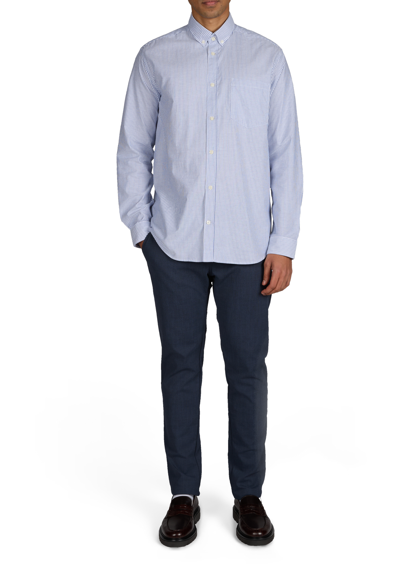 Hoxray-D straight cotton shirt AU PRINTEMPS PARIS Blue