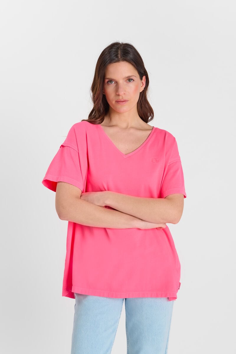 V-neck T-shirt LE TEMPS DES CERISES Pink