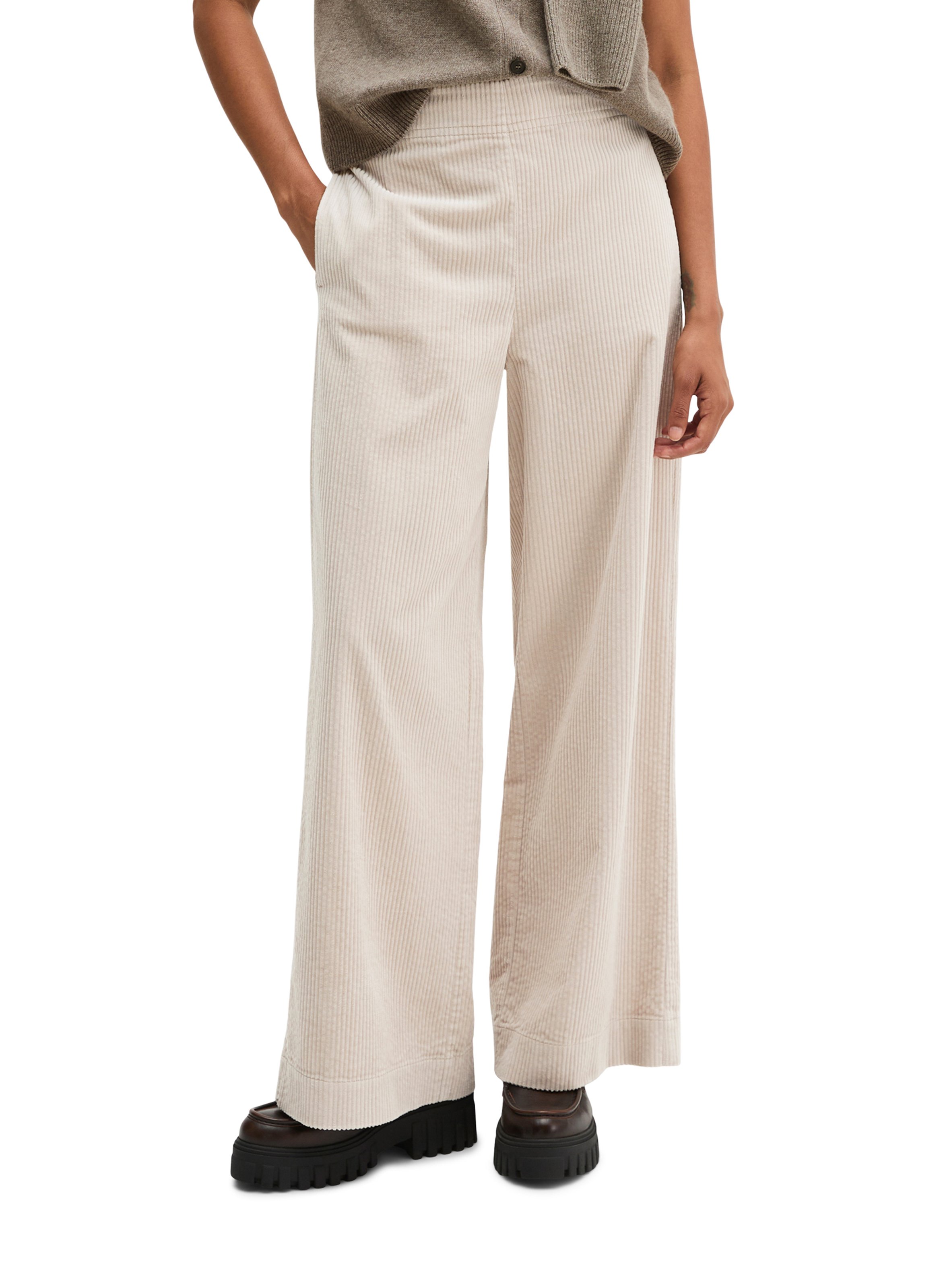 Pantalon large côtelé en coton MARC O'POLO