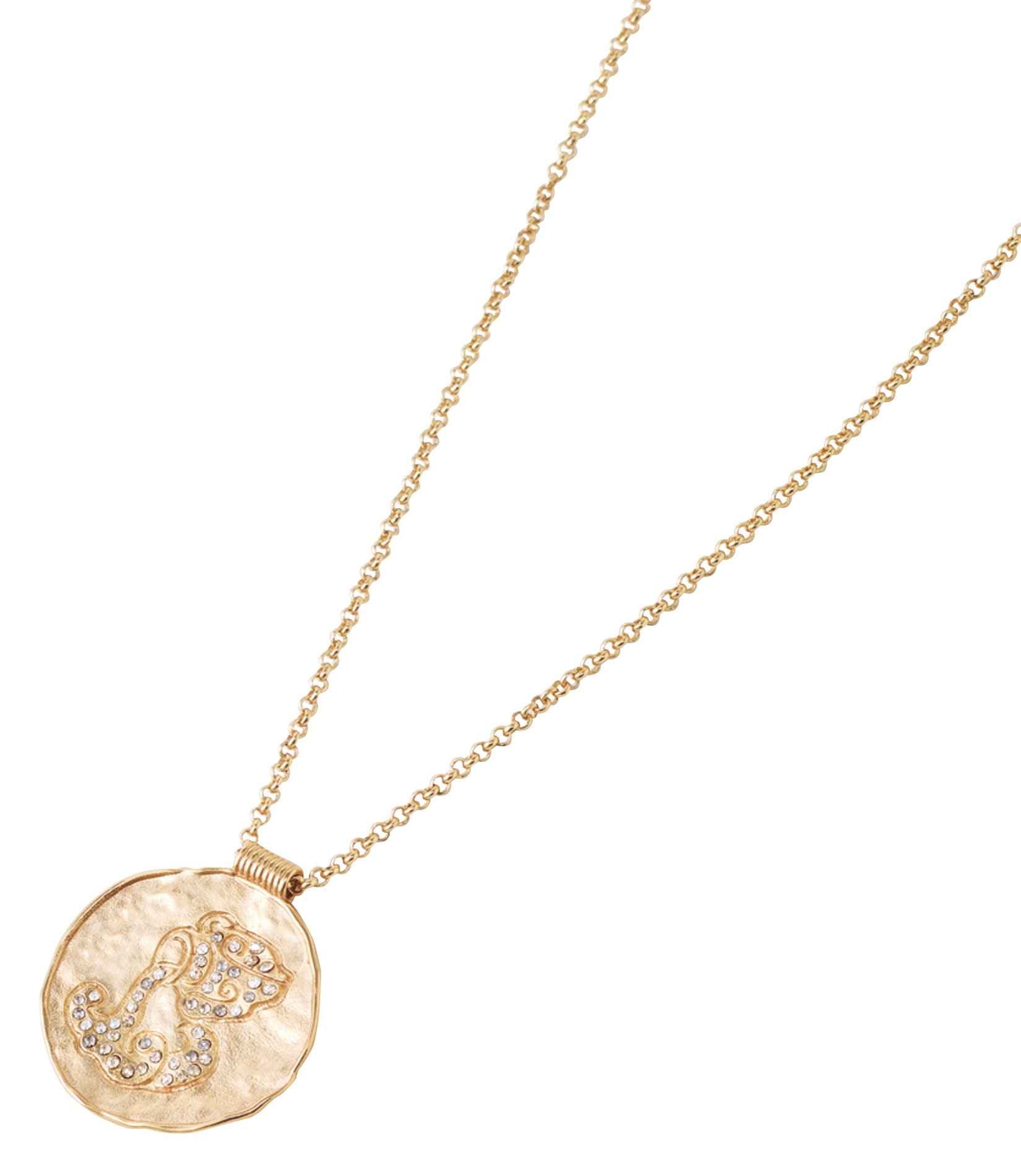 Halssnoer met medaillon met sterrenbeeld MAJE Goudkleurig