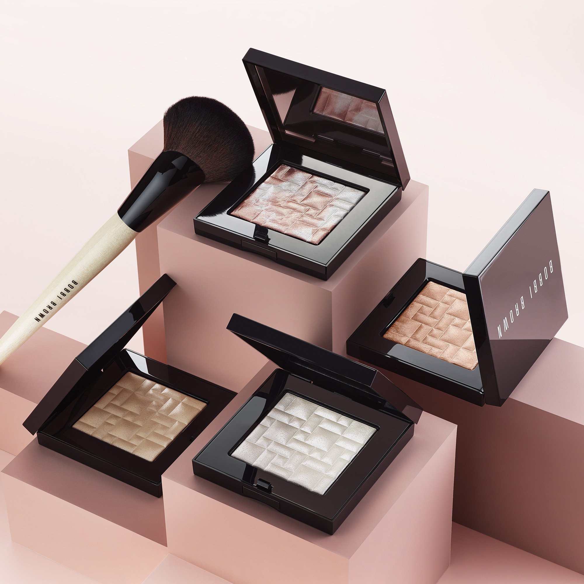 Mini Highlighting Powder - Highlighter voor het gezicht BOBBI BROWN Pink glow
