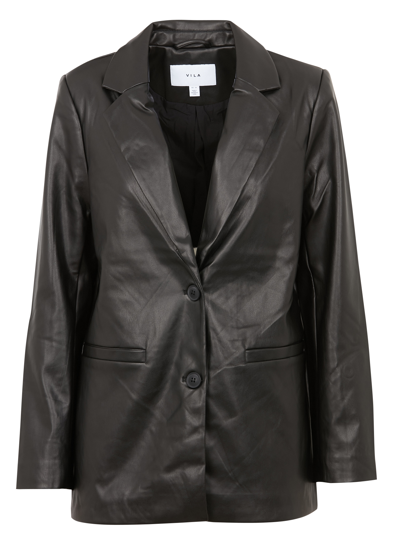 Straight-cut blazer with tailored collar VILA Black