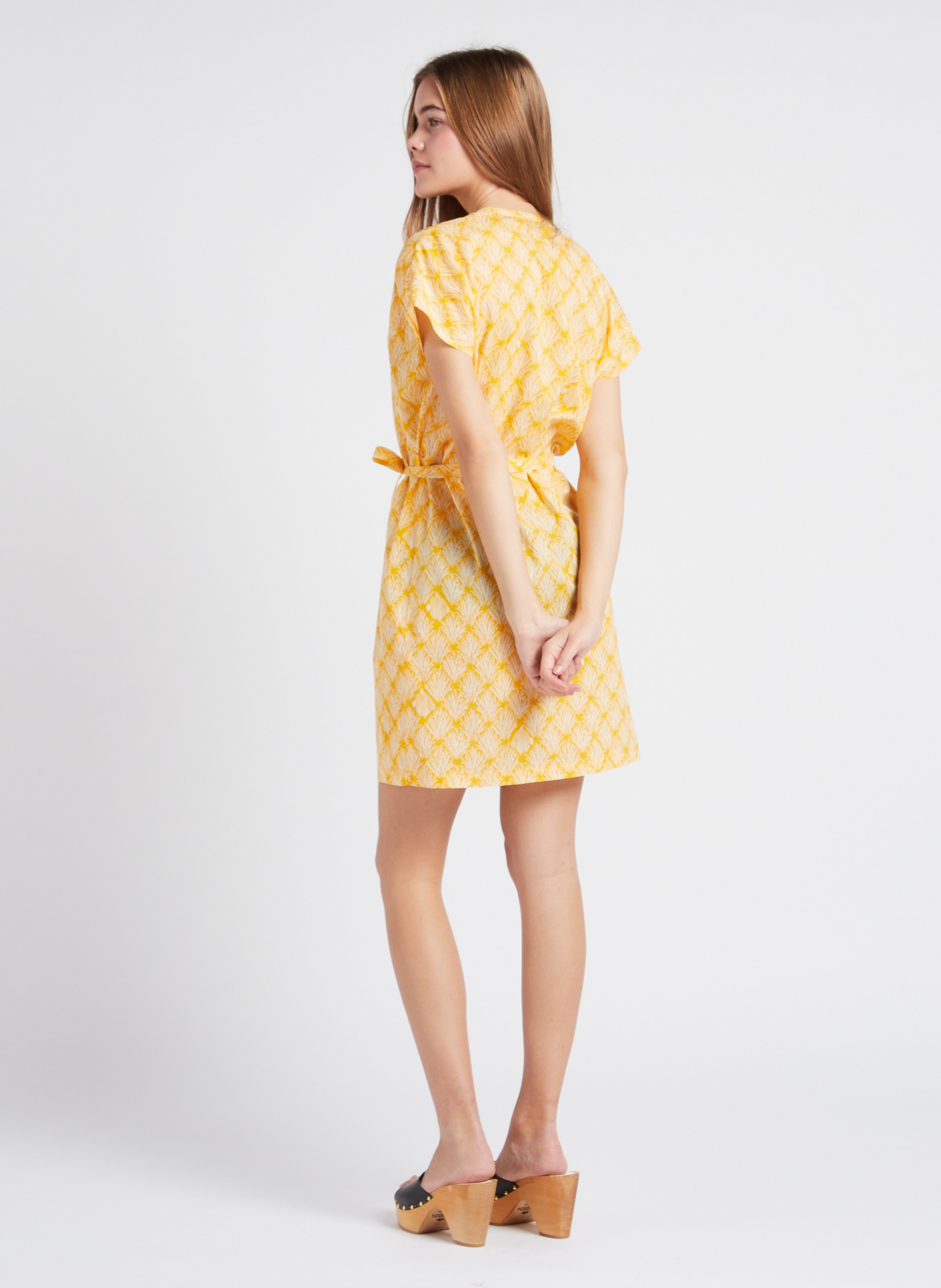 Open, leren klompen met hoge hak SABOTS YOUYOU Zwart