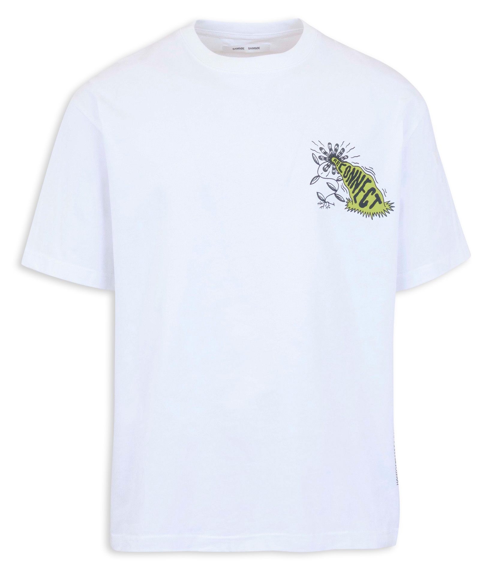 Tee-shirt décontracté col rond en coton bio  SAMSOE SAMSOE Violet