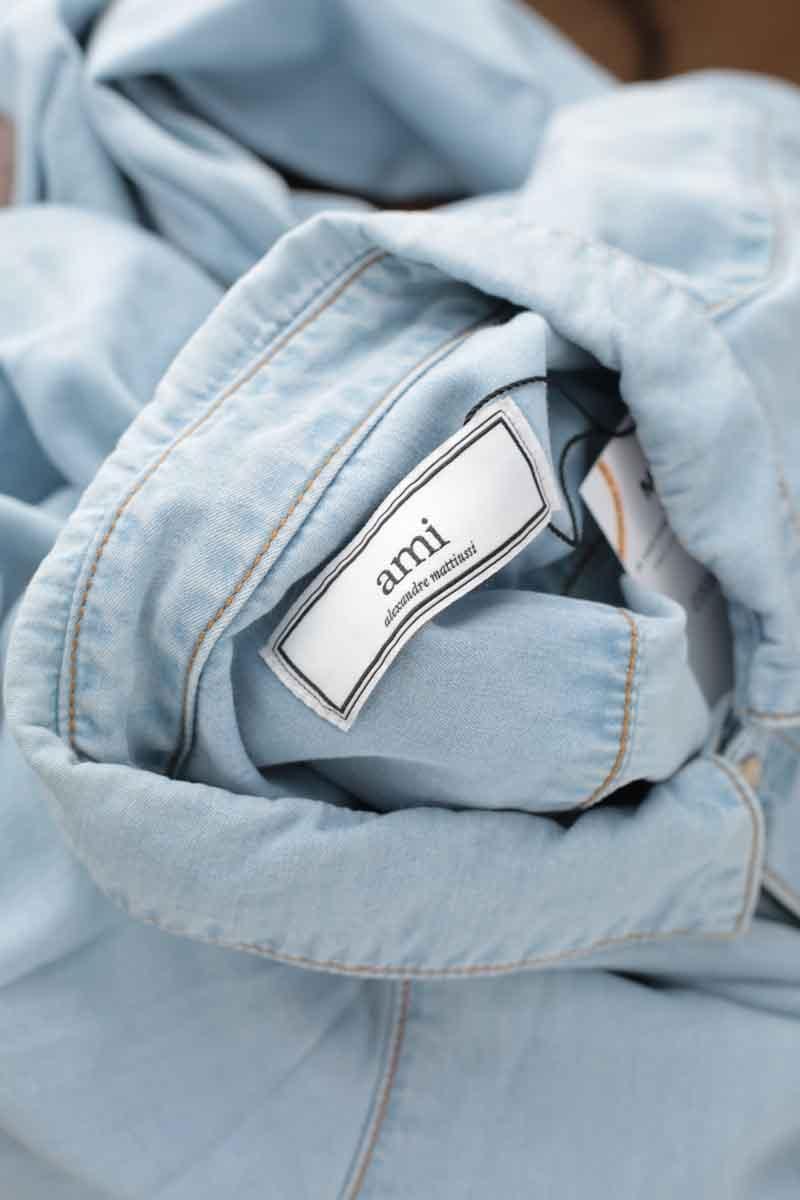 Cotton shirt AMI PARIS - Seconde Main Blue