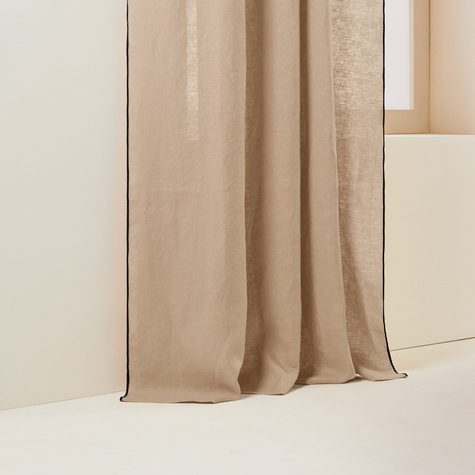 Curtain with gathering tape MADURA Beige