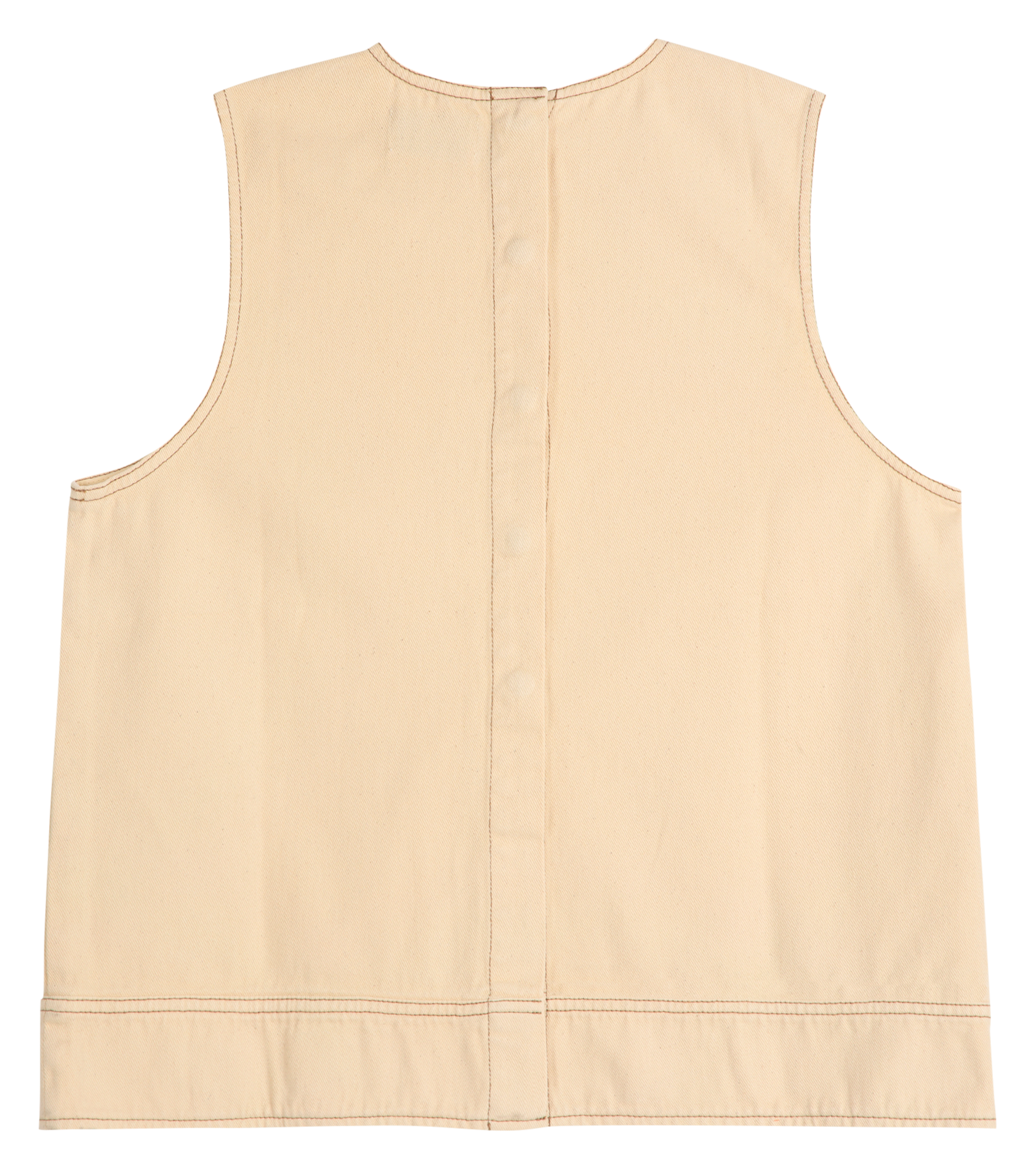 Top van biokatoen met ronde hals BOBO CHOSES Geel