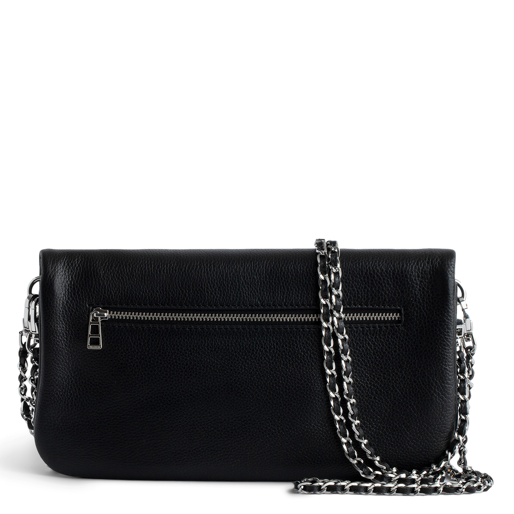 Pochette in pelle con catene in metallo ZADIG&VOLTAIRE Nero