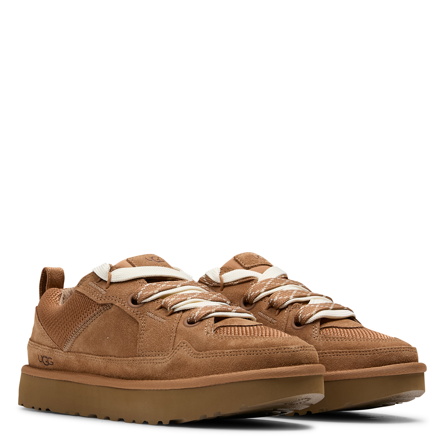 Baskets bassses compensées bi-matière UGG Marron