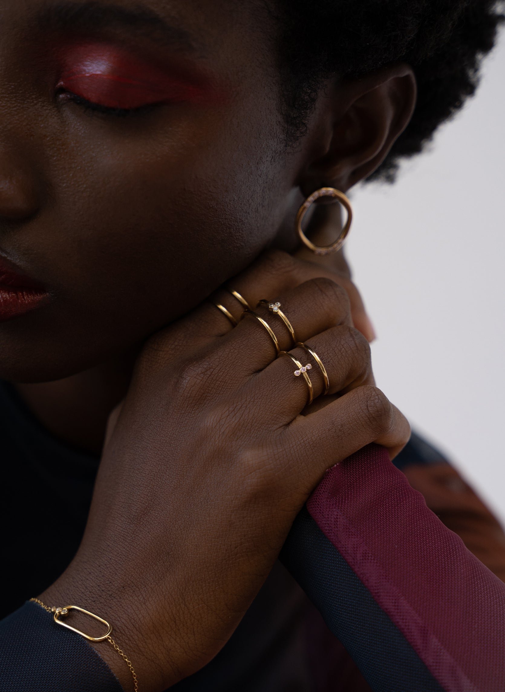 Fine ring Nyx AEC Paris White