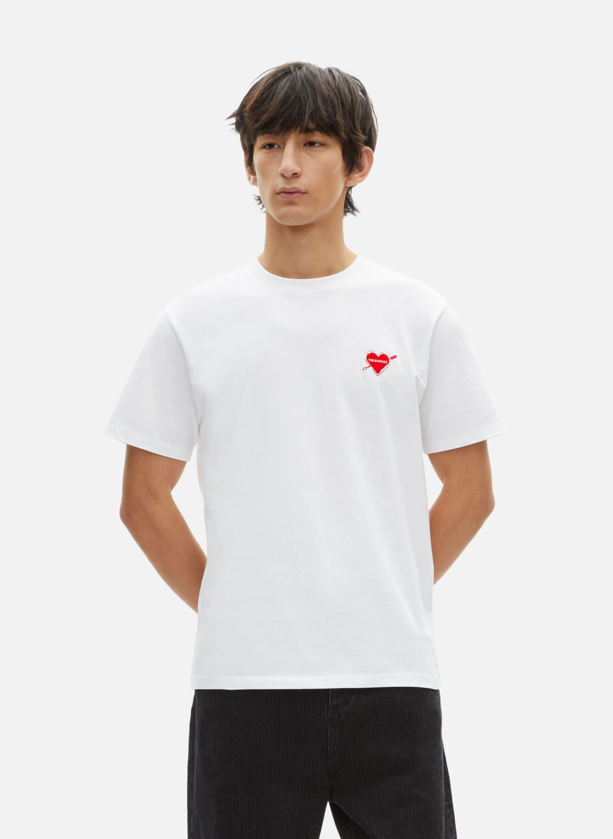 T-shirt with heart flocking THE KOOPLES