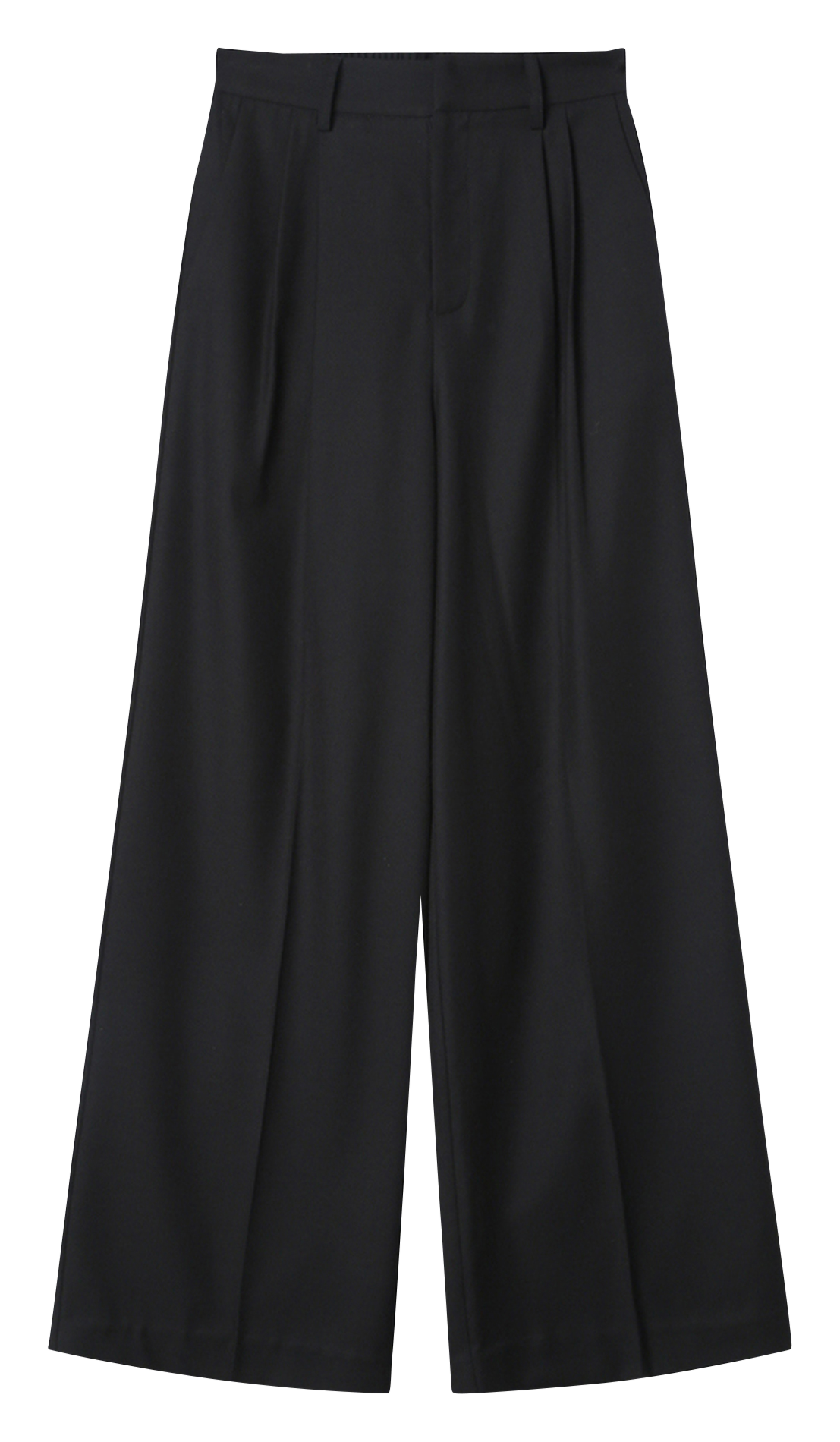 Azawood high-waisted wide-leg trousers GRACE ET MILA Black