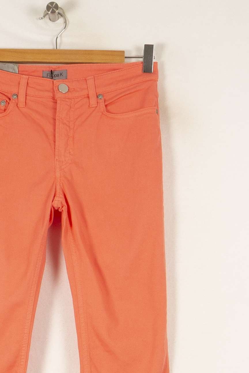 Cropped slim jeans with studs FILIPPA K - Seconde Main Pink