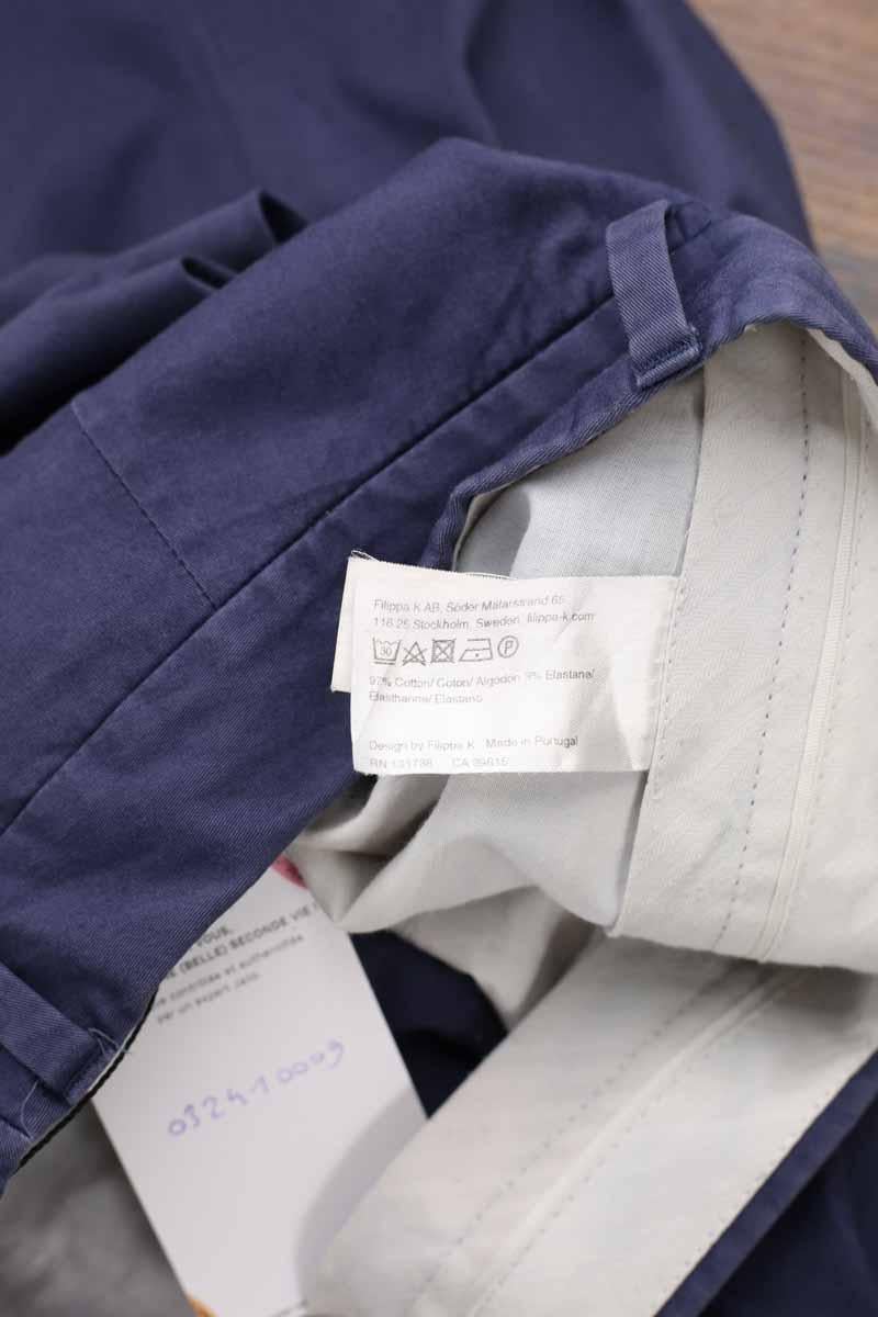 Slim-fit cotton cargo pants FILIPPA K - Seconde Main Blue