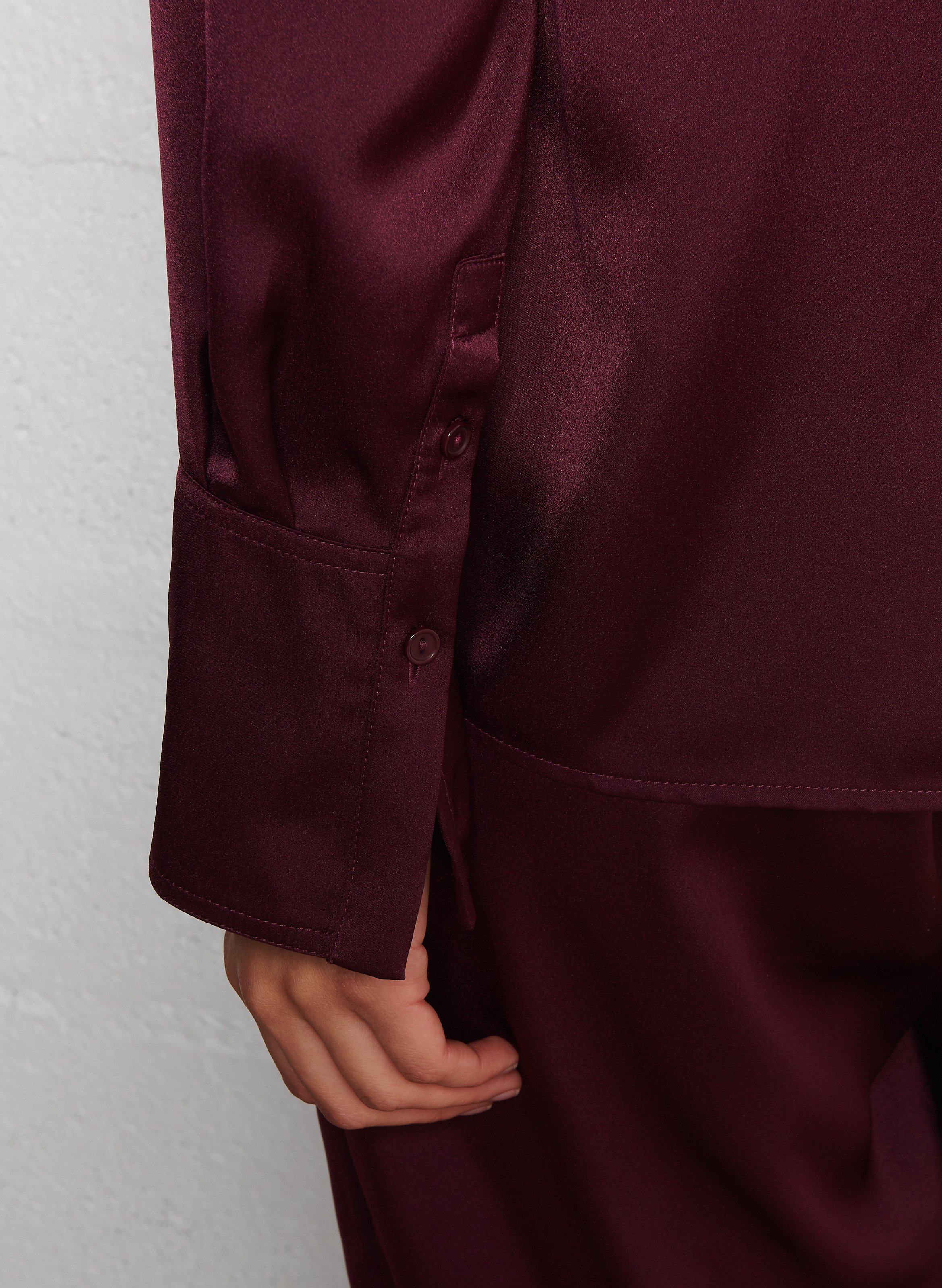 Chemise droite satinée BA&SH Prune