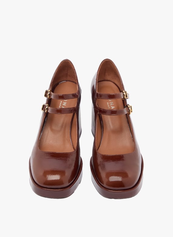 Only maker Mary Jane Plateaupumps voor dames, hoge hakken met blokhak, goud, 41 EU Only maker Mary Jane Plateaupumps voor dames, hoge hakken met blokhak, goud, 41 EU
