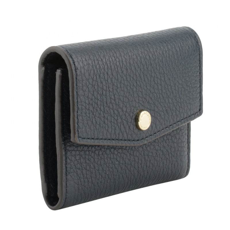 Leather coin purse POURCHET Blue