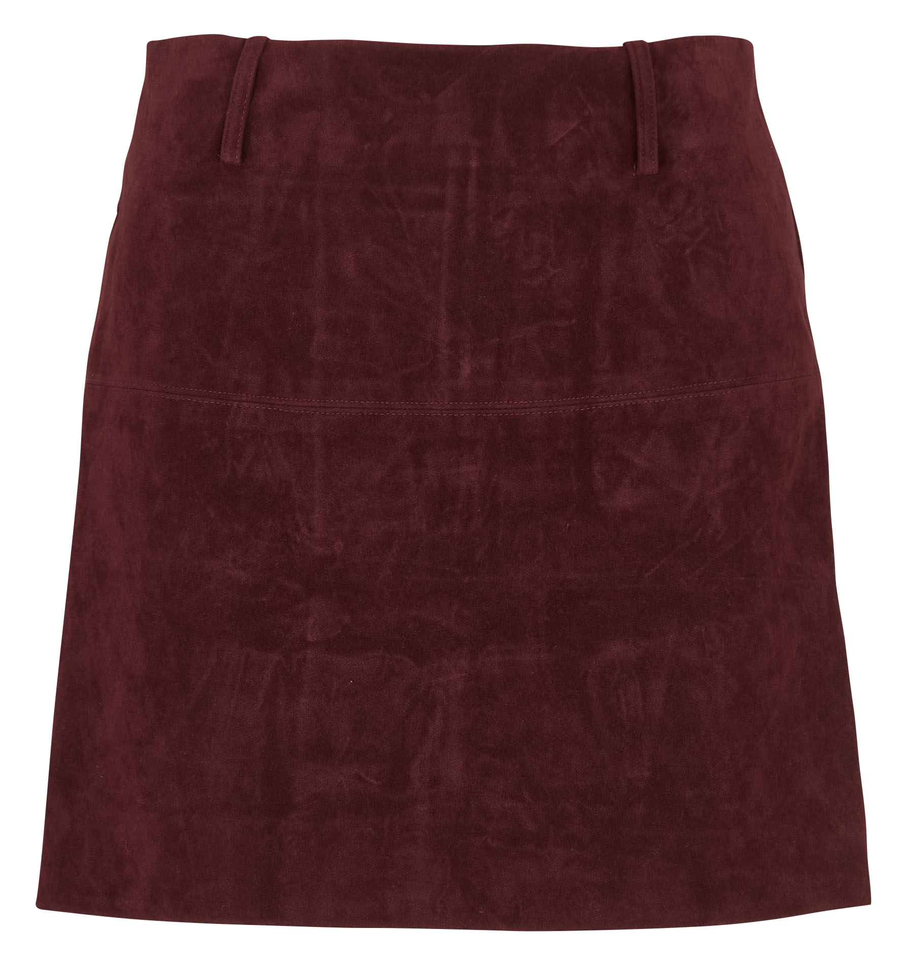 Gerade geschnittener, kurzer Rock THE KORNER Pflaume