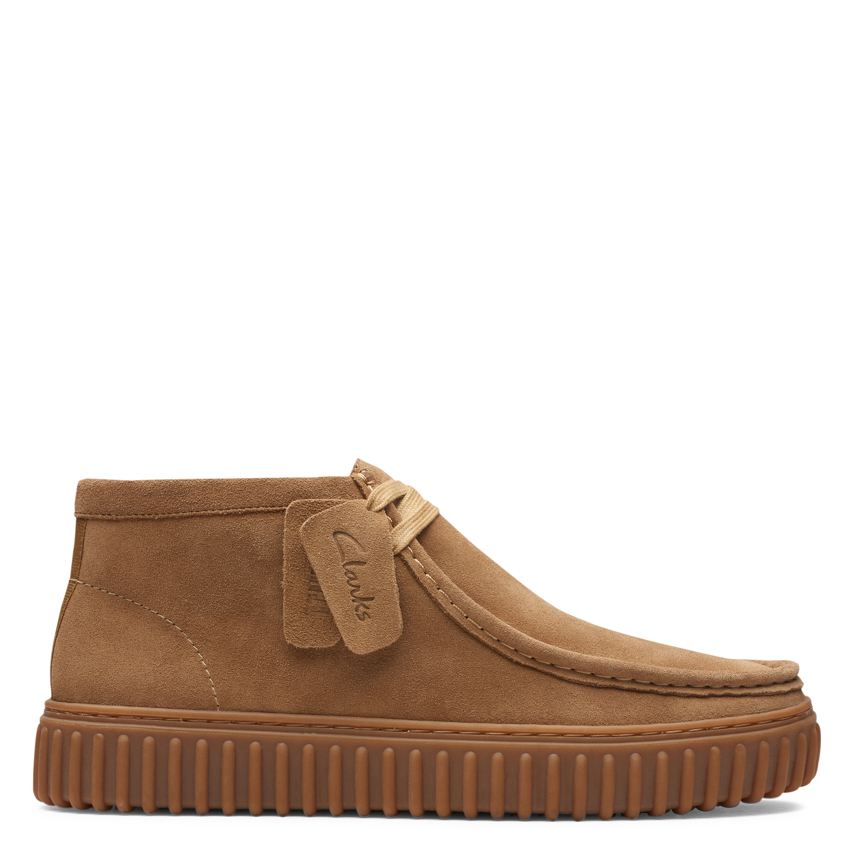 Suede leather derbies CLARKS Beige