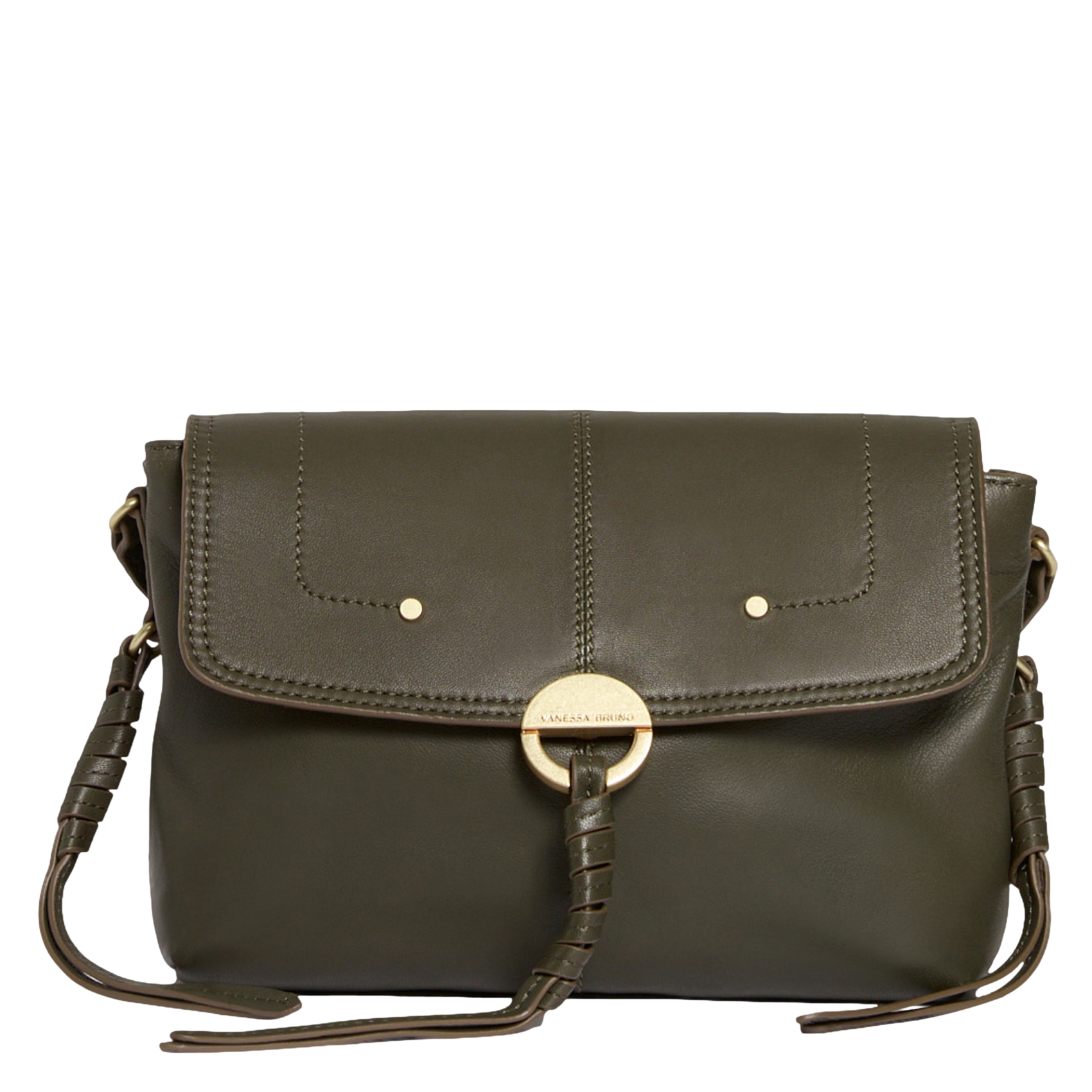 Dori leather shoulder bag VANESSA BRUNO Green