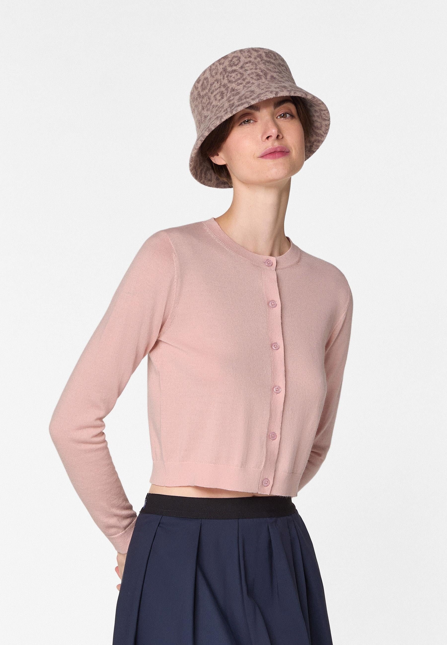 Short merino wool cardigan RODIER Pink