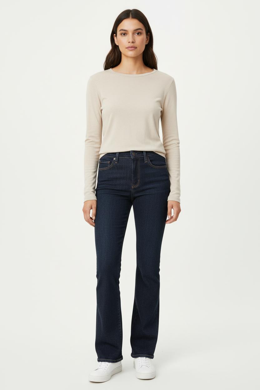 Cropped slim jeans with studs LEVI'S - Seconde main Blue