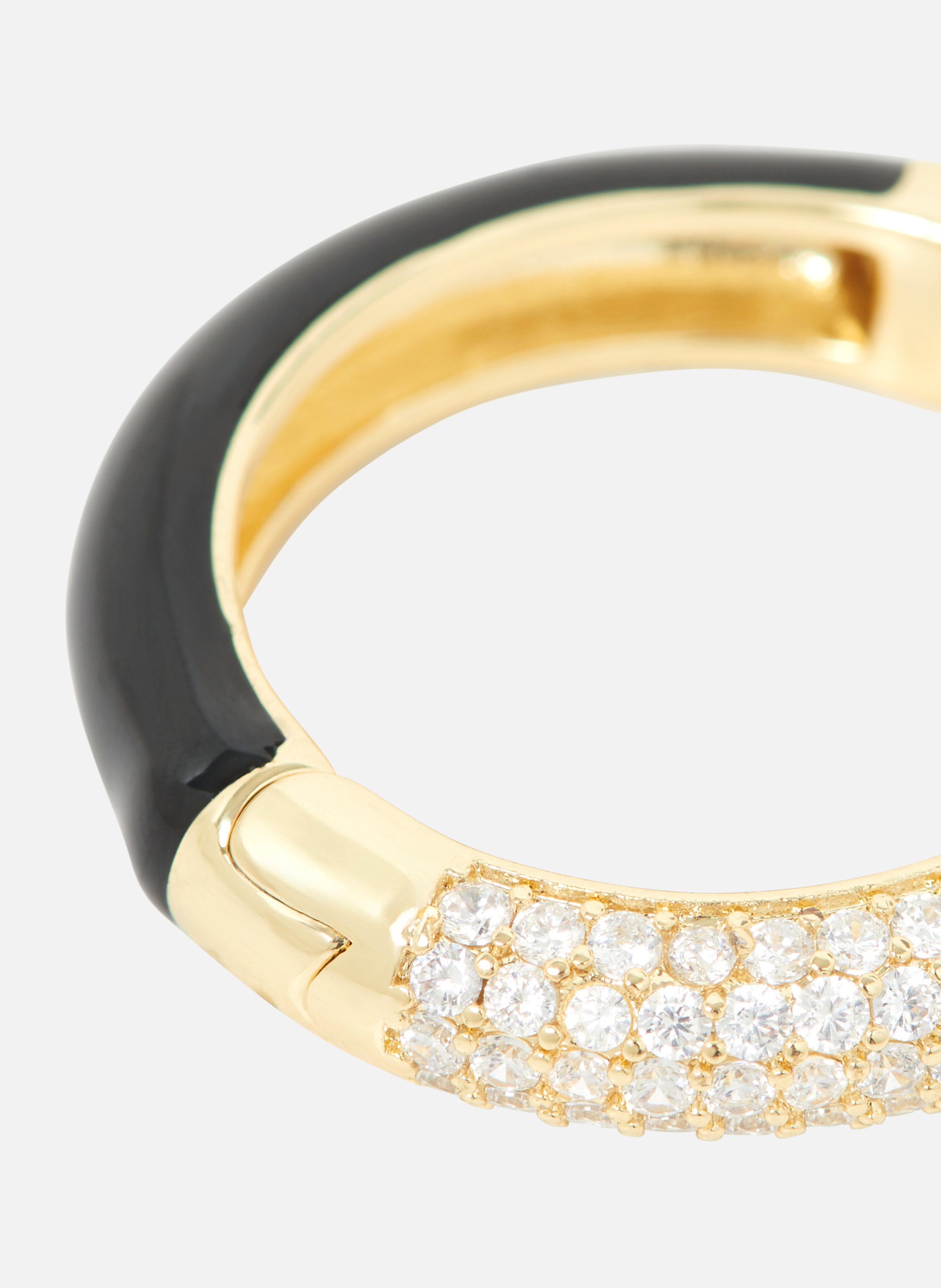 Ear cuff with rhinestones THE KOOPLES Yellow