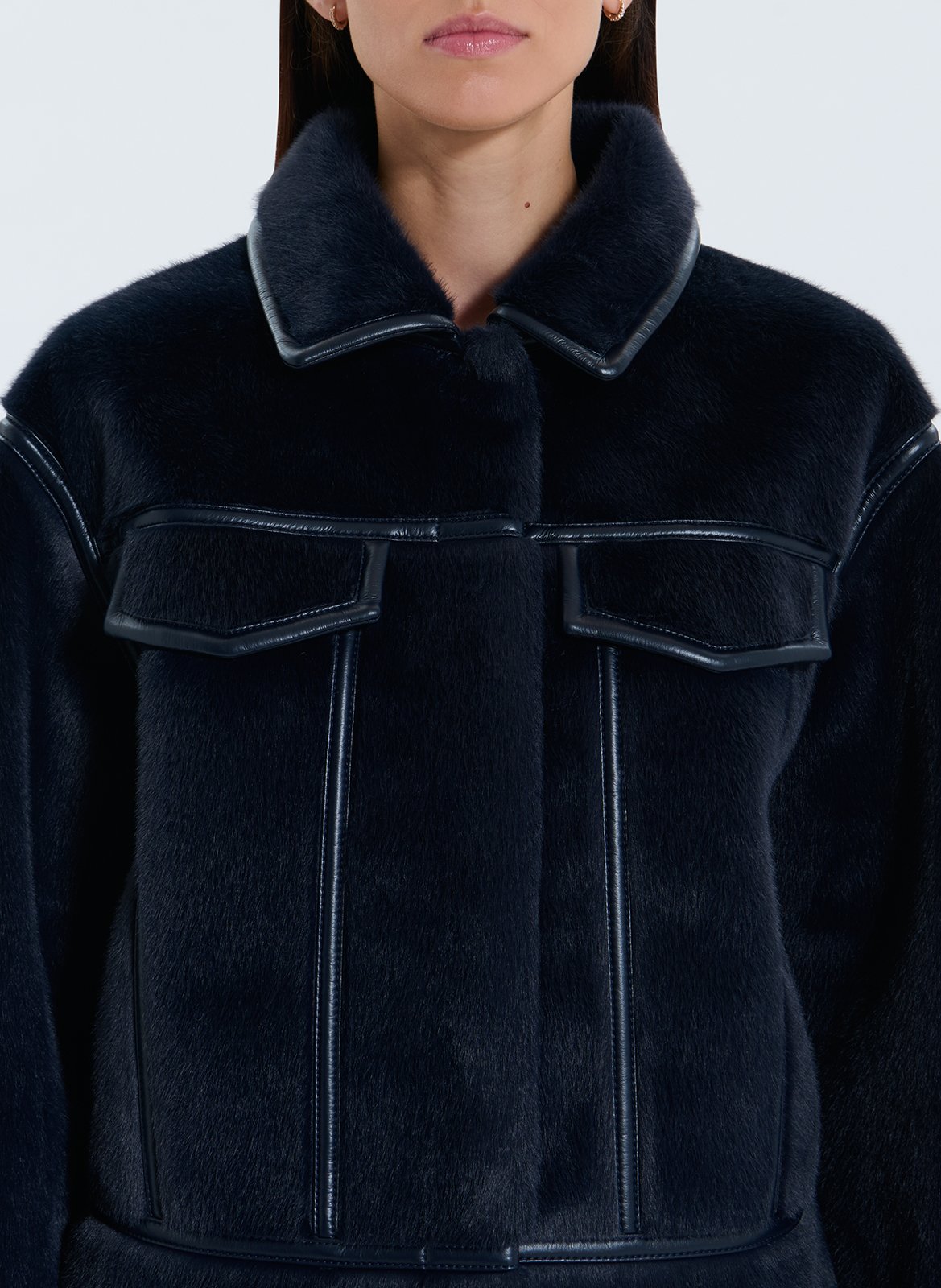 Short reversible oversized jacket ZAPA Blue