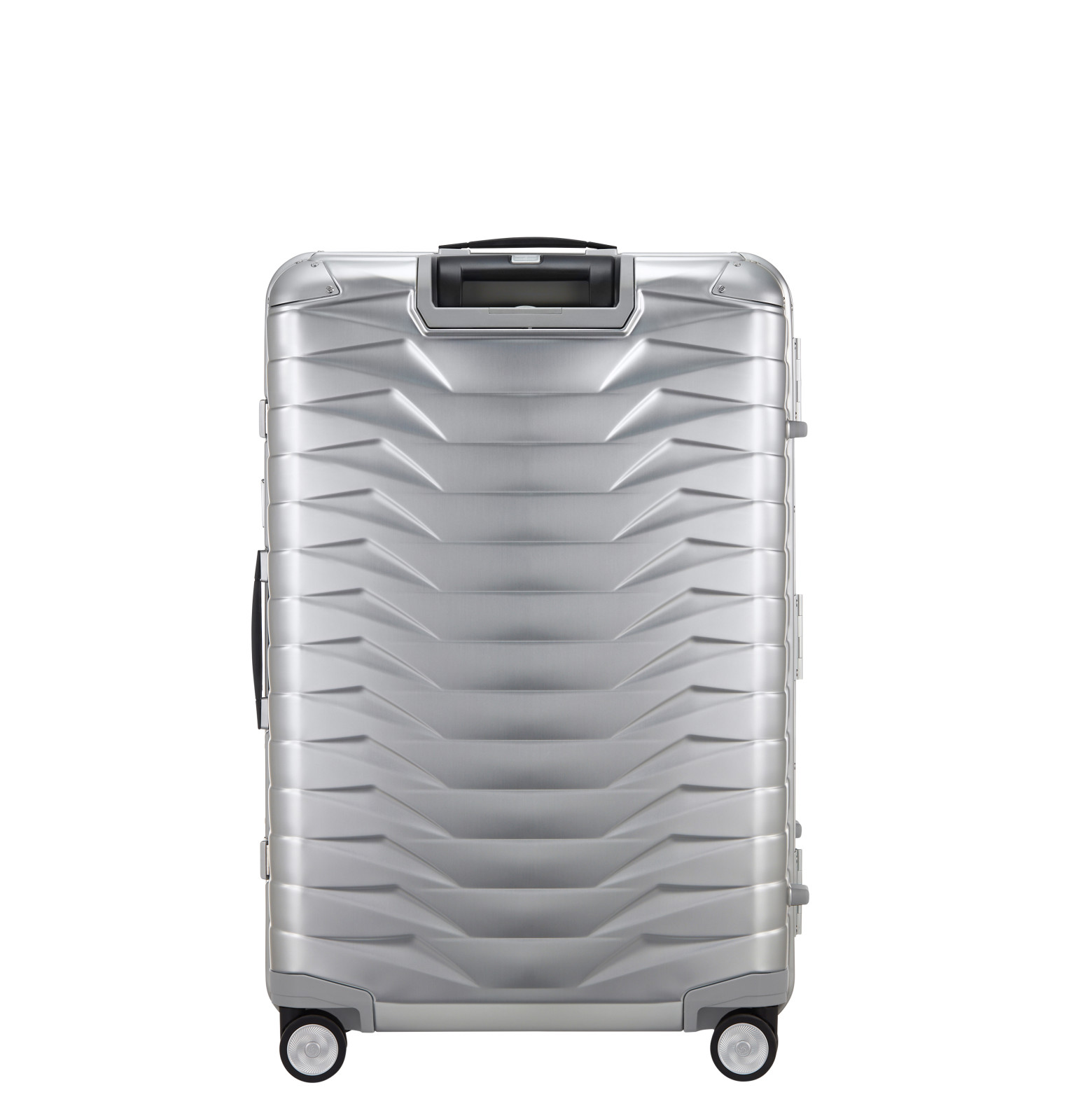 Proxis aluminum suitcase 4 wheels size L Silver
