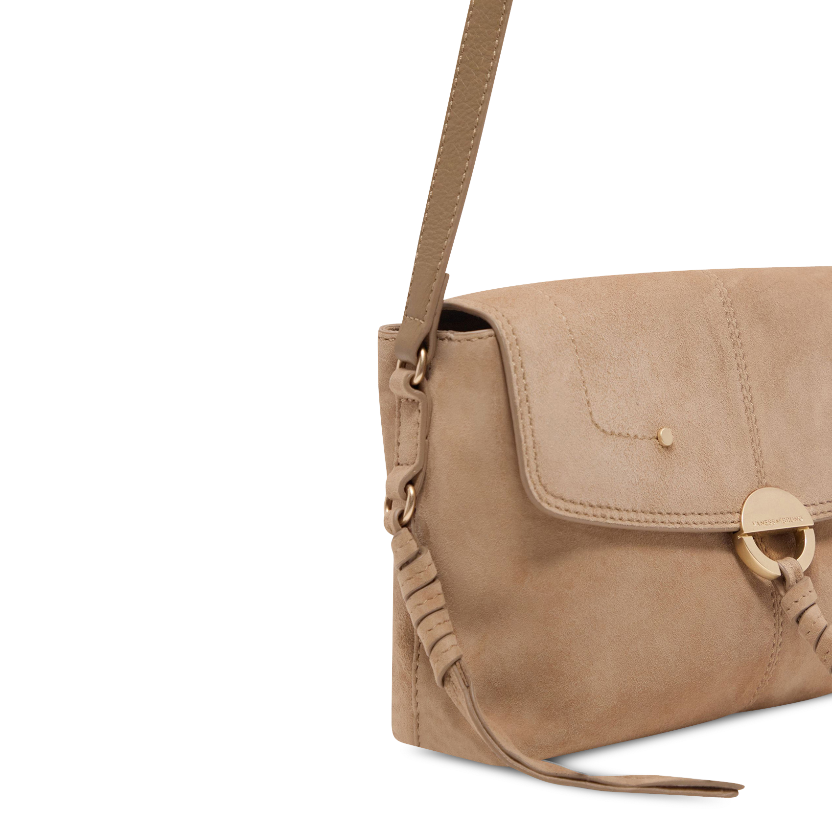 Leren clutch VANESSA BRUNO Beige