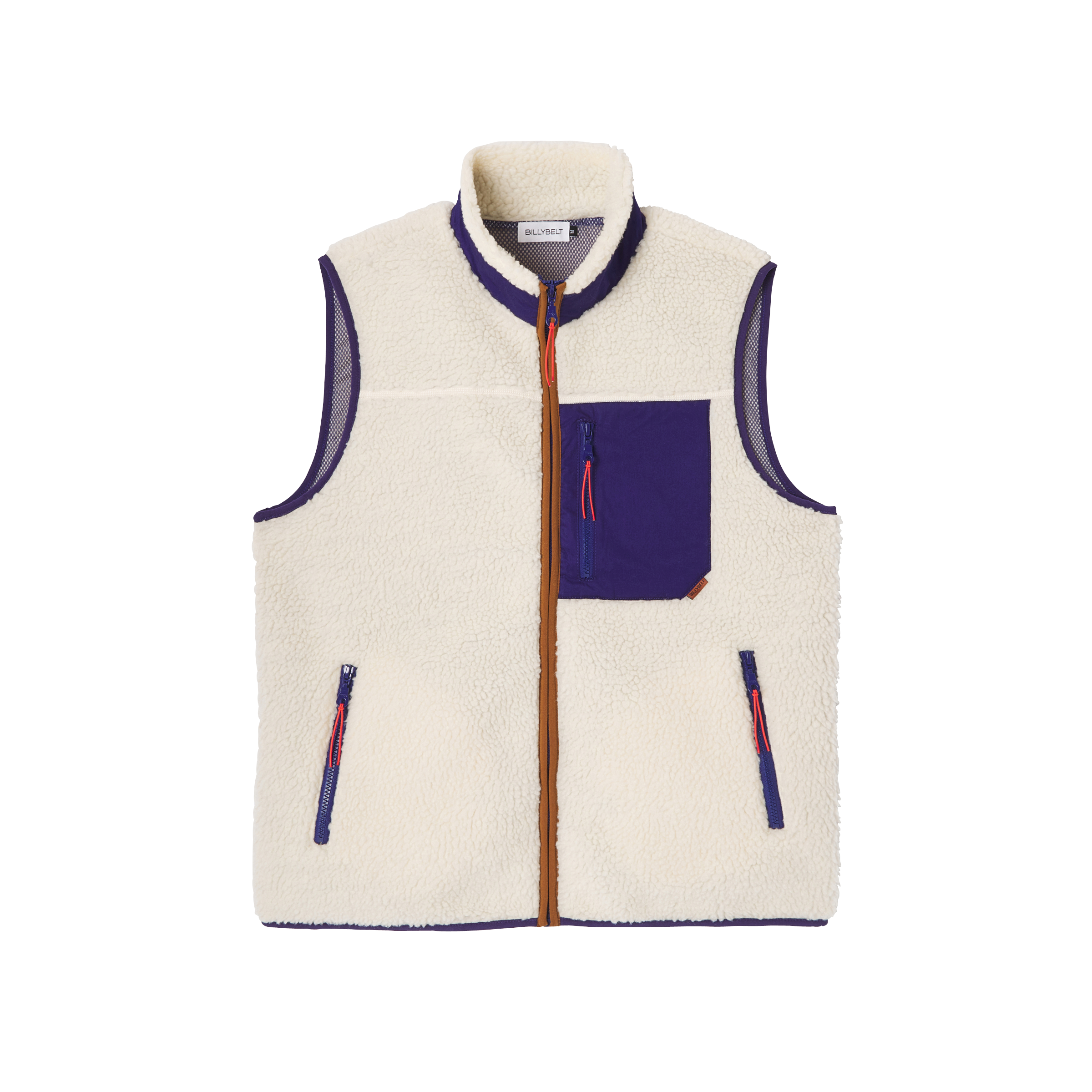 Sleeveless Sherpa Zip-Up Vest BILLYBELT