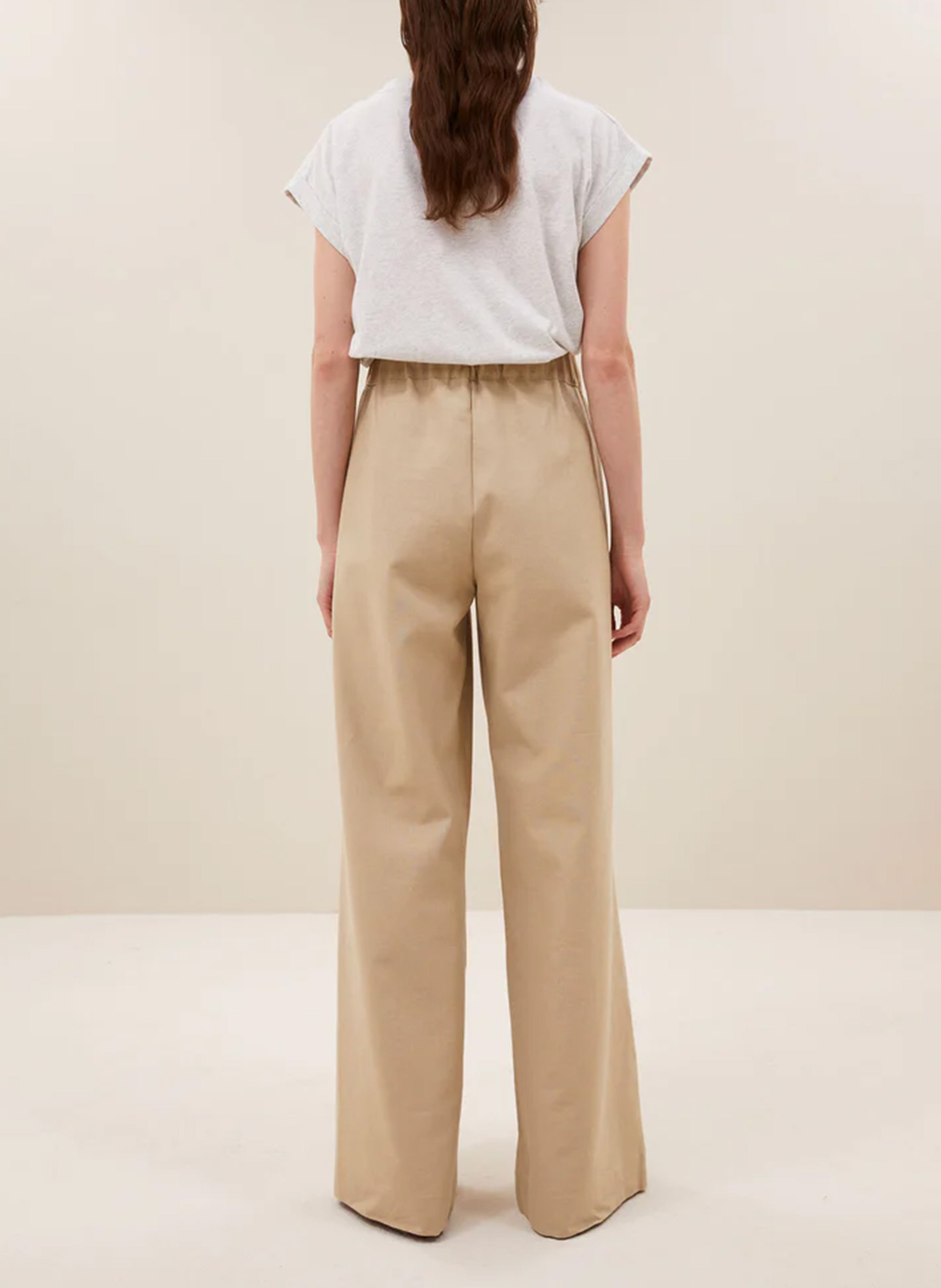 Tee-shirt droit en coton bio sérigraphié BY BAR Gris