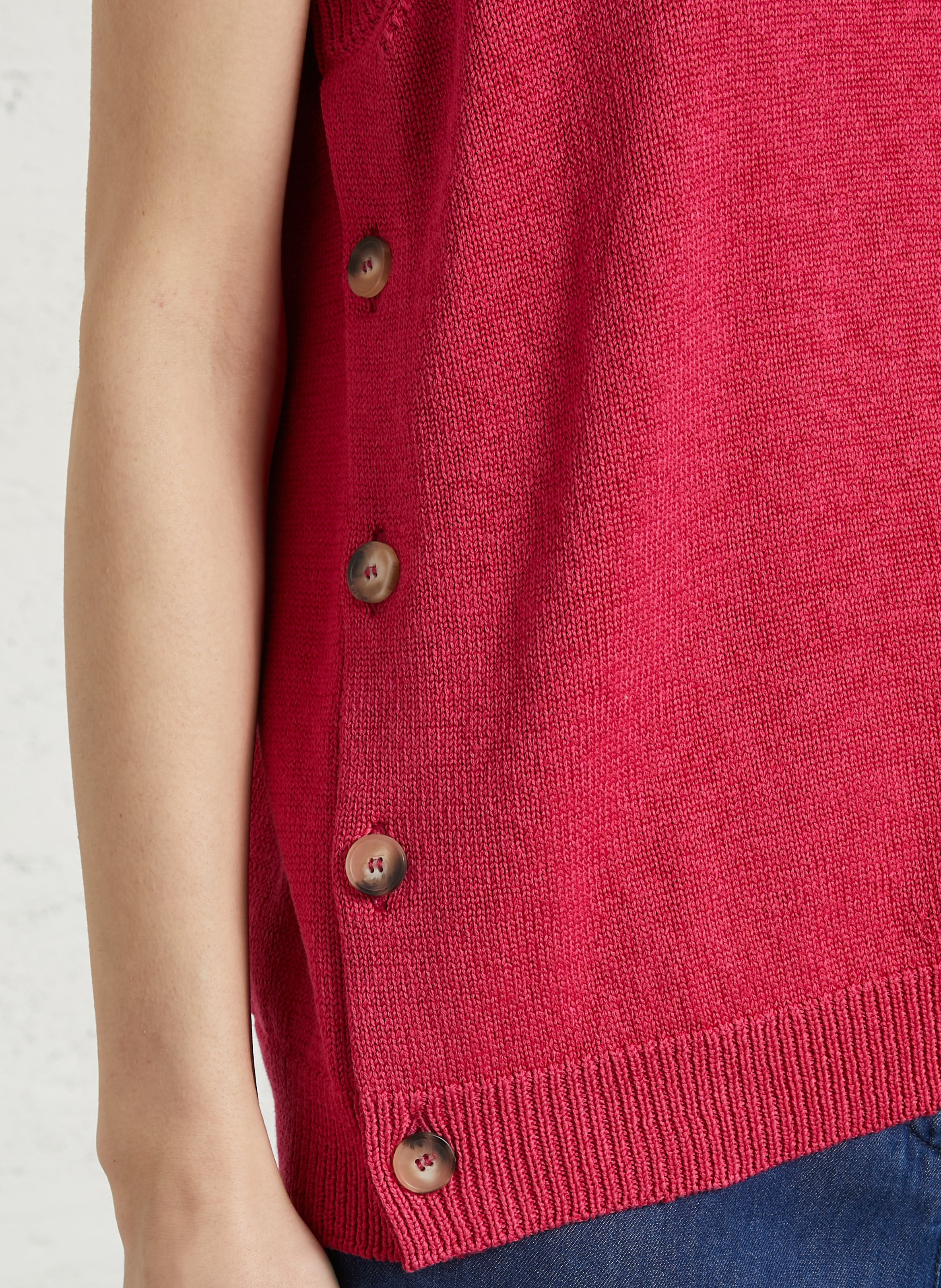 Pull droit col rond en coton ARMOR LUX Rose