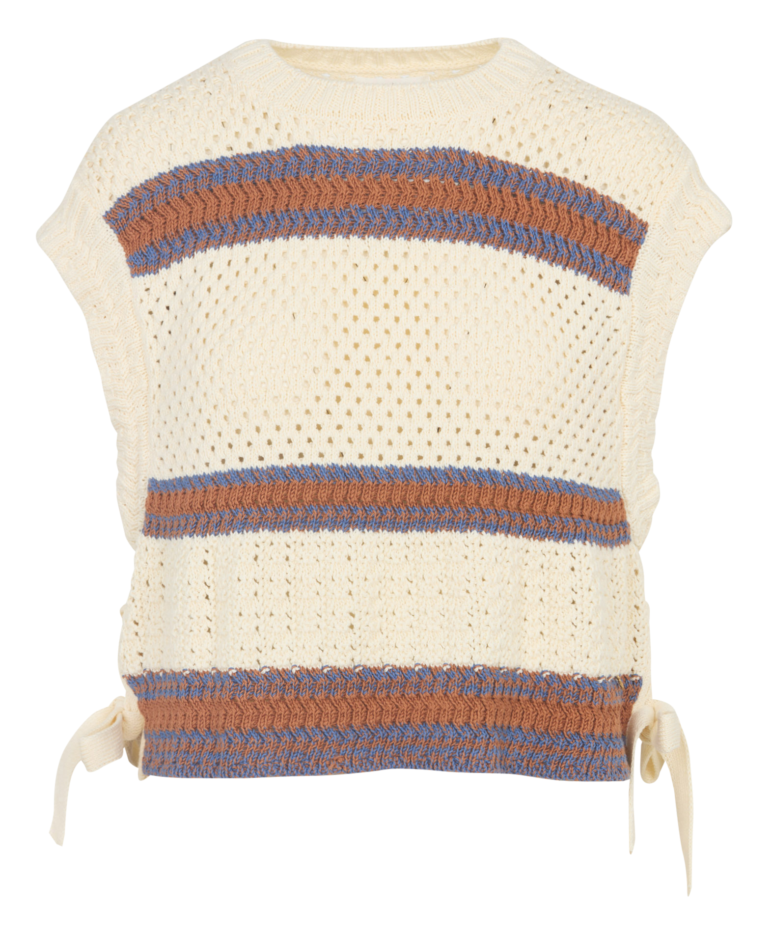 Oversize Rundhalsausschnitt Pullover aus Bio-Baumwolle DES PETITS HAUTS Braun