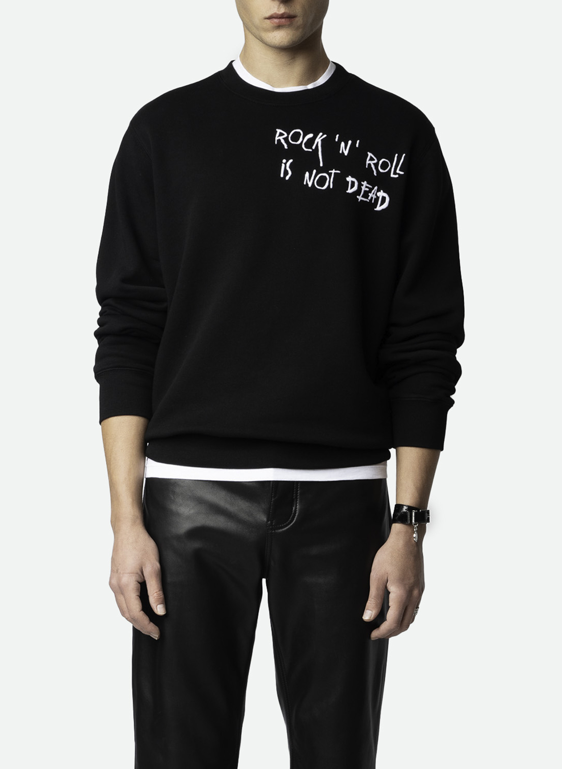 Besticktes Baumwoll-Sweatshirt ZADIG&VOLTAIRE Schwarz