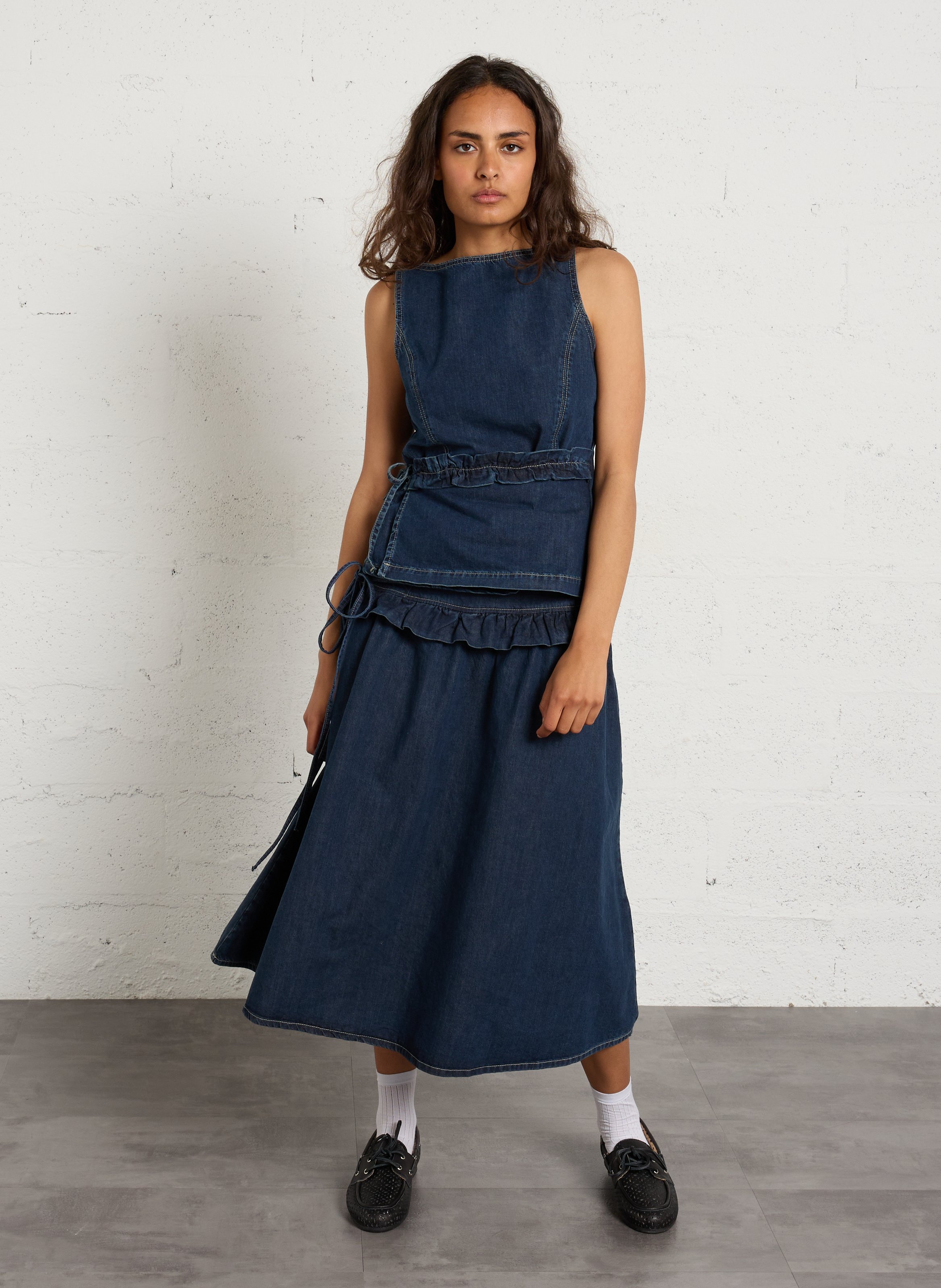 Segelschuhe aus Leder POSA Schwarz