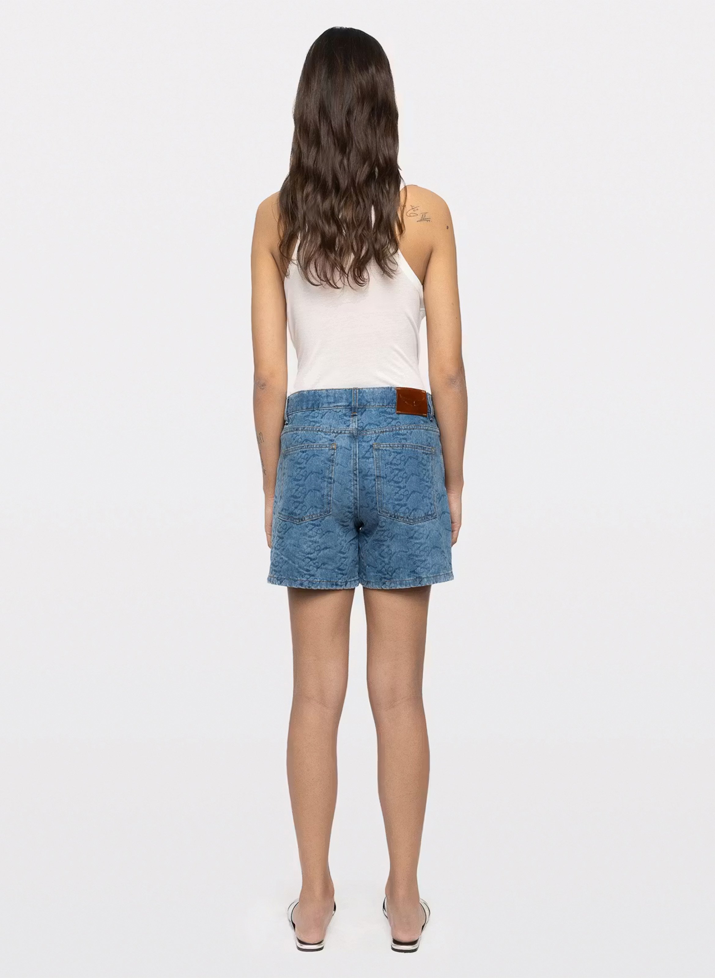 Short droit en jacquard denim ZADIG&VOLTAIRE Bleu