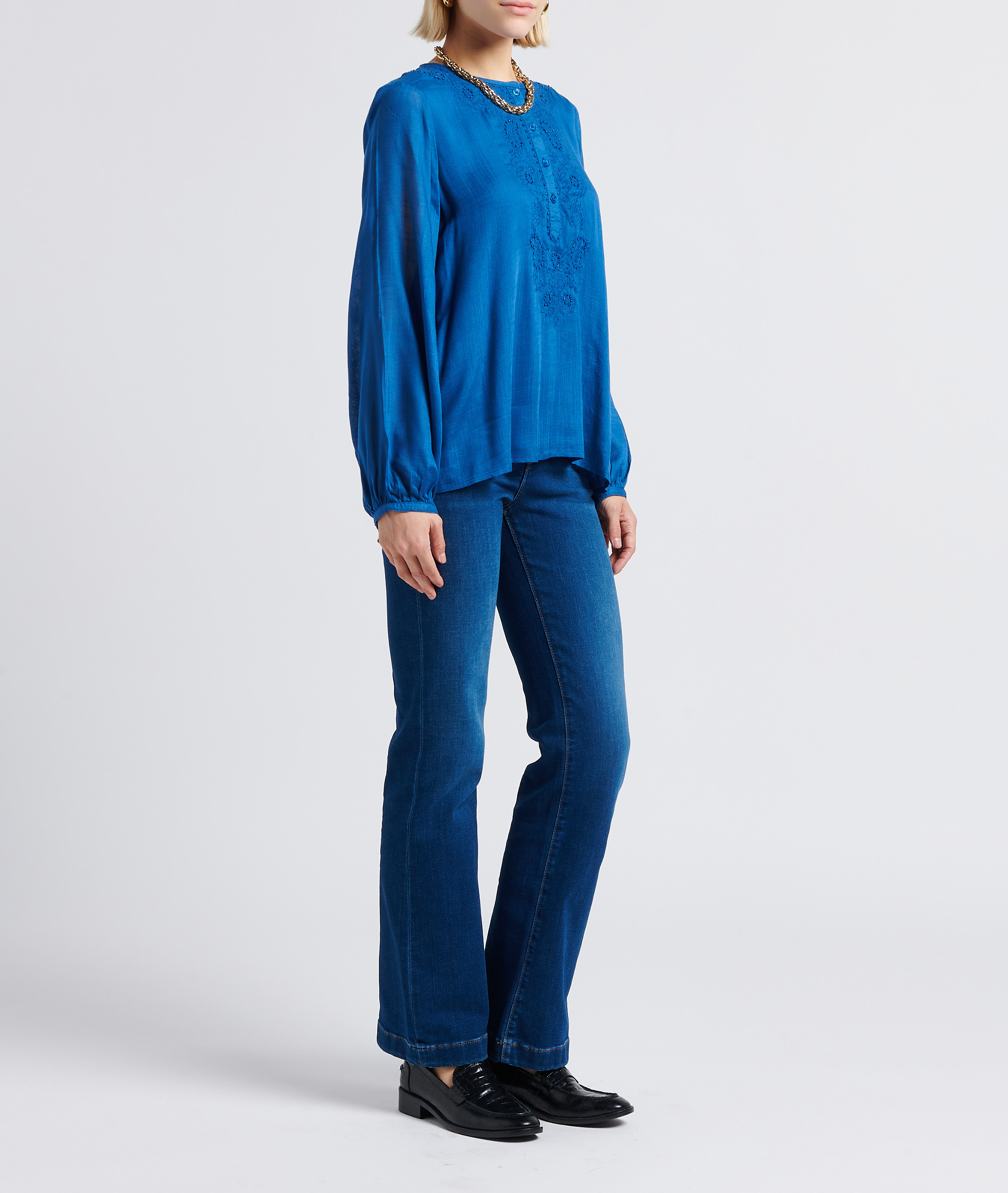 Rechte jeans | katoenblend MAISON 123 Blauw