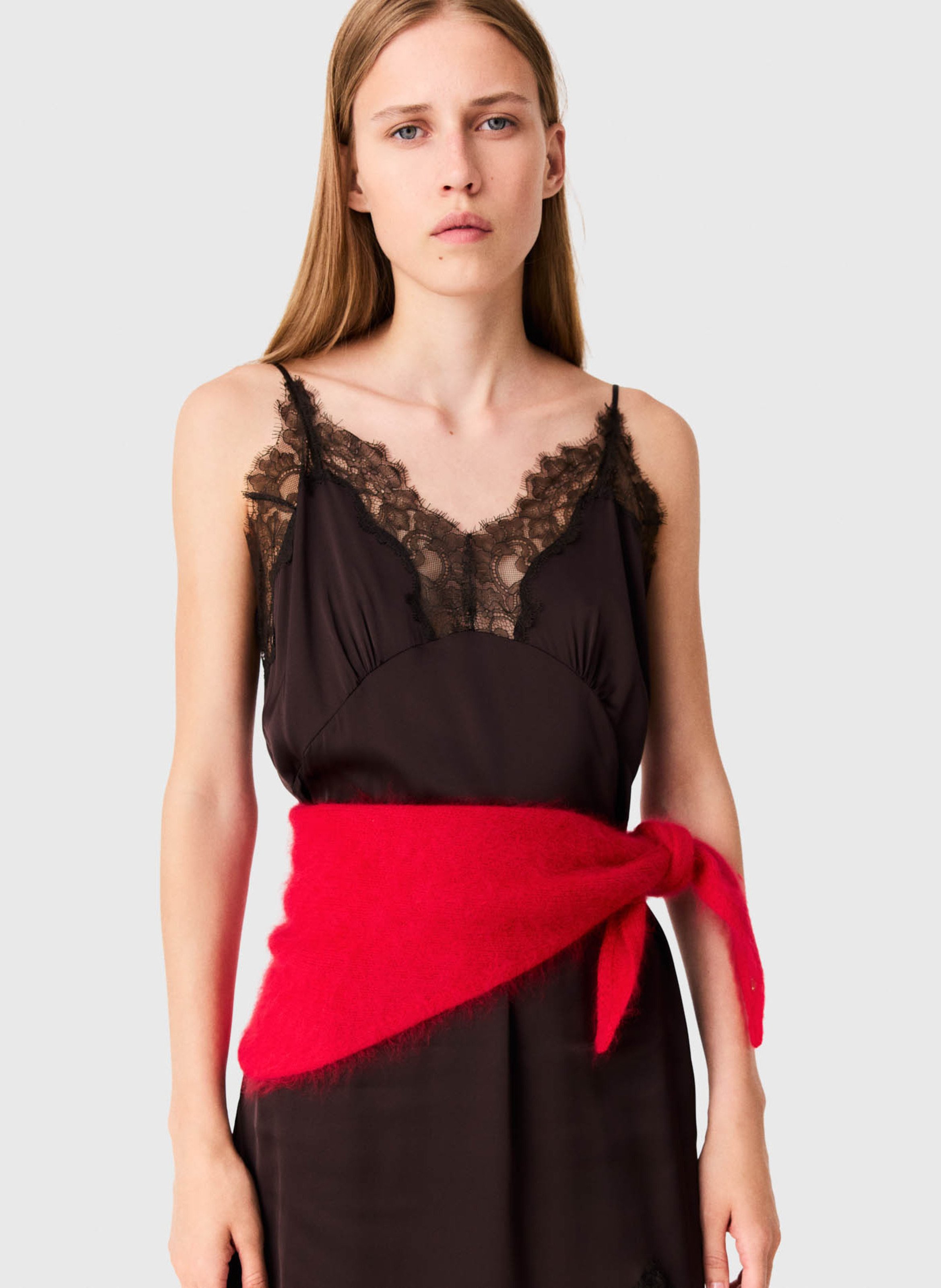 Echarpe en laine MAJE Rouge