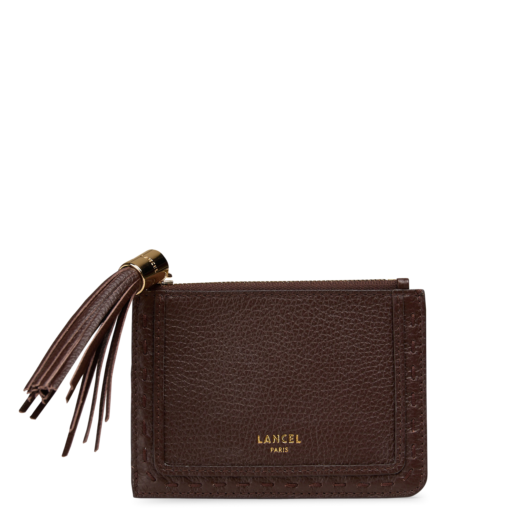 Kartenetui aus Leder LANCEL Braun