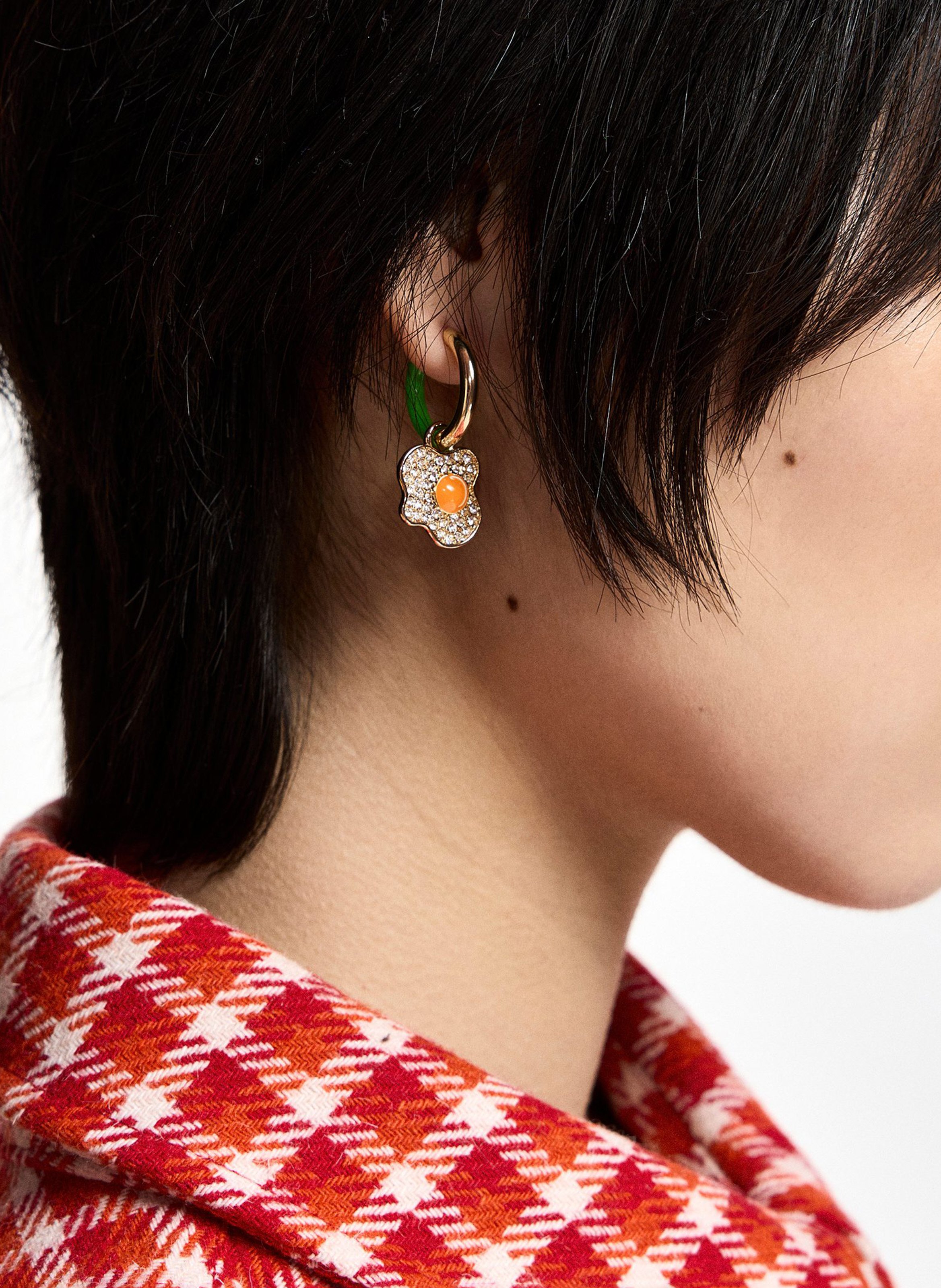 Dangle earrings ESSENTIEL ANTWERP Golden
