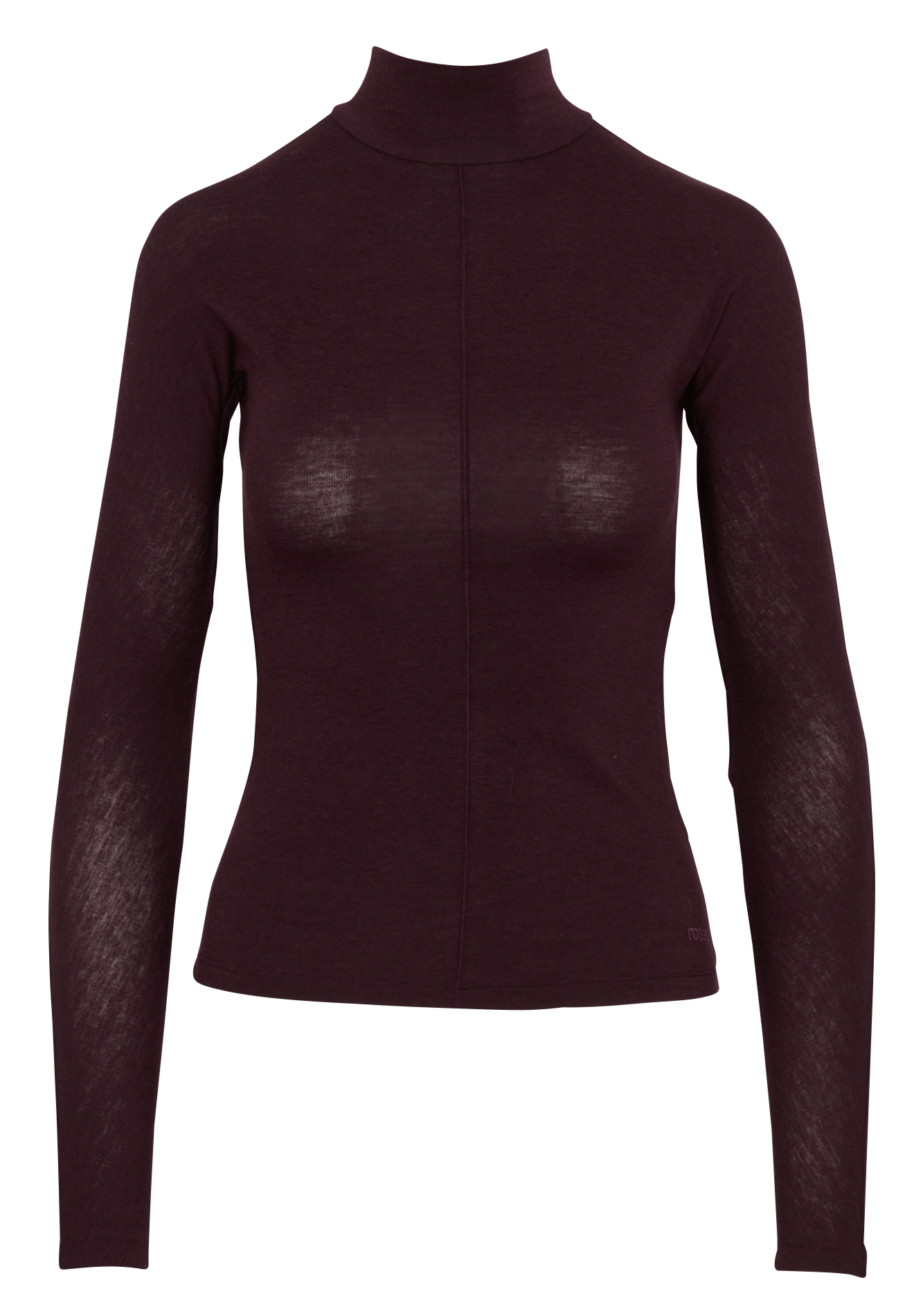 Eng anliegendes Rollkragen-T-Shirt uni BELLEROSE Rot