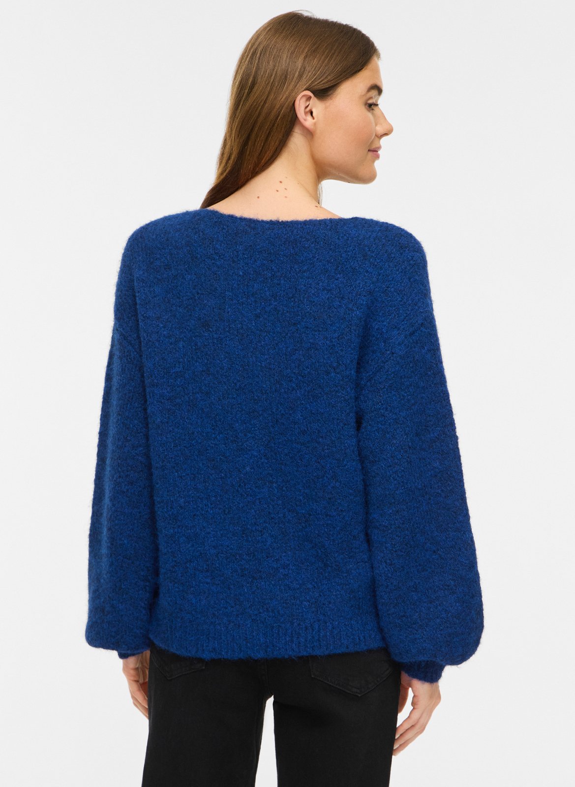 Round-neck sweater VILA Blue