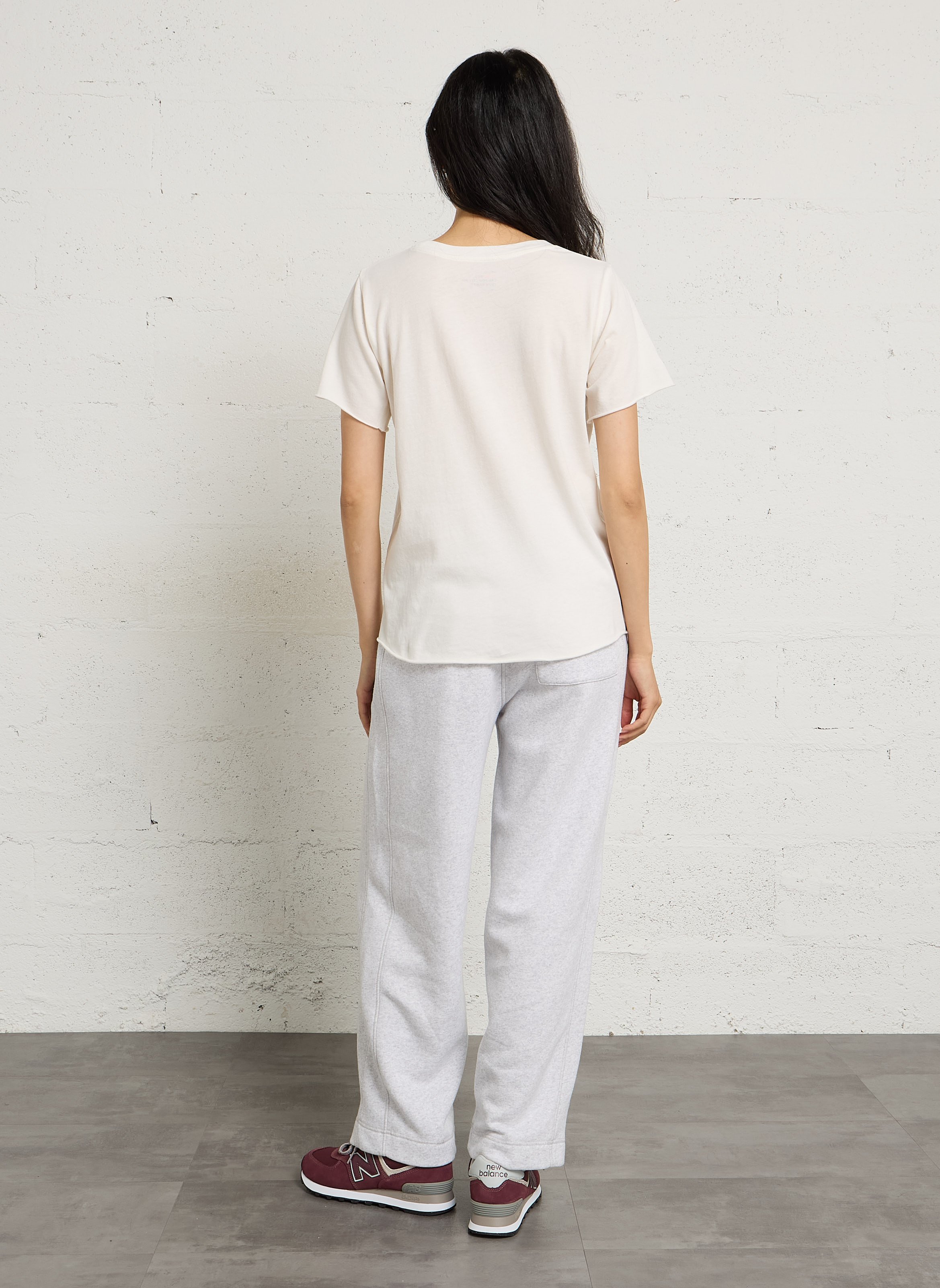 T-Shirt aus Bio-Baumwolle mit Print LEON & HARPER Weiss