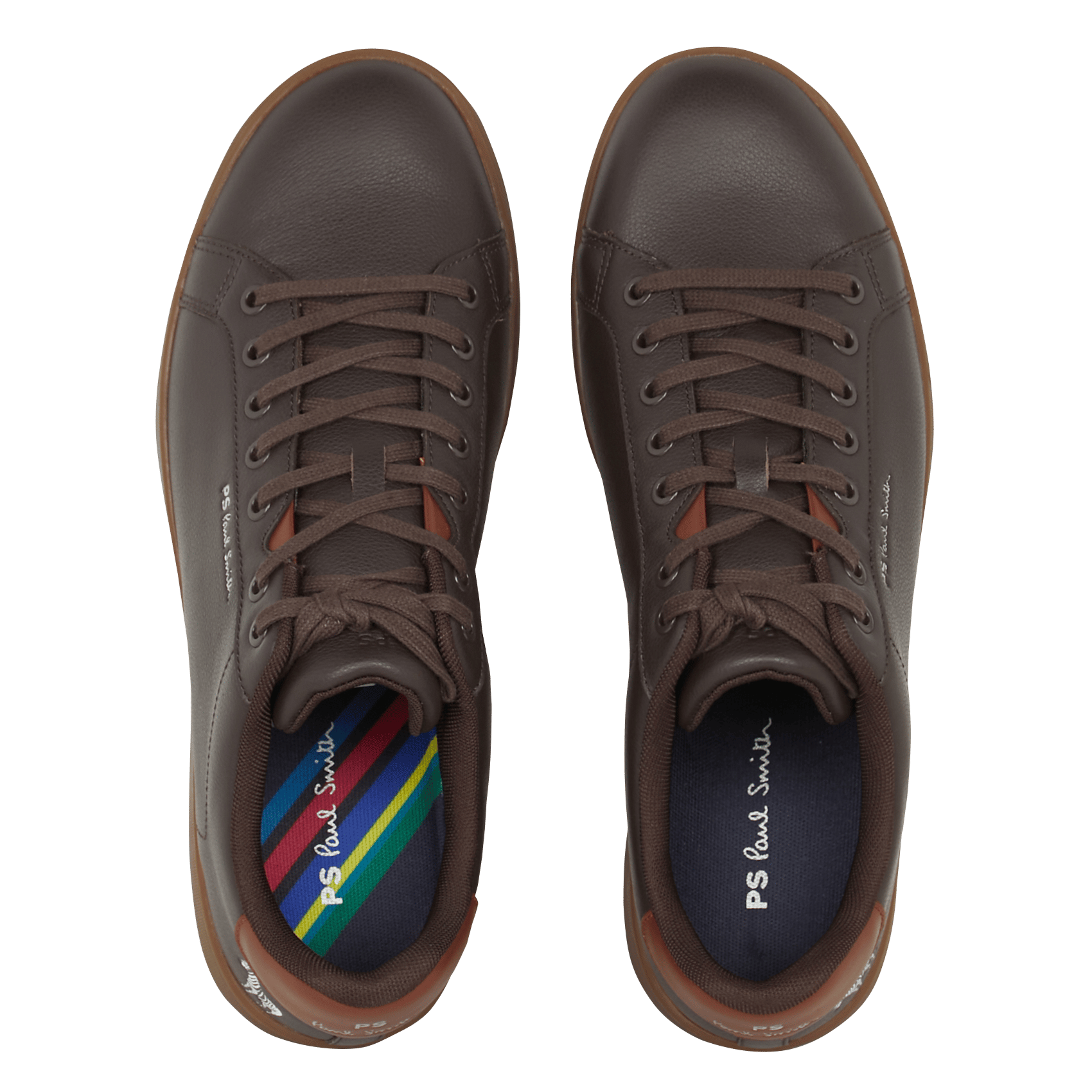 Baskets basses en cuir PAUL SMITH Marron