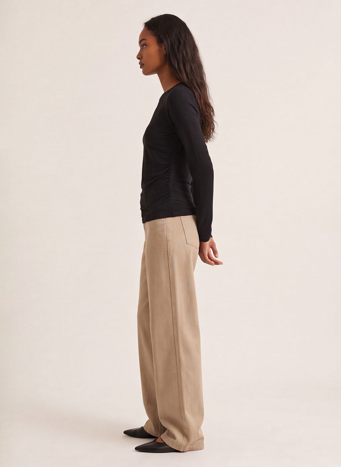 Top uni à manches longues | Noir KOOKAI Femme