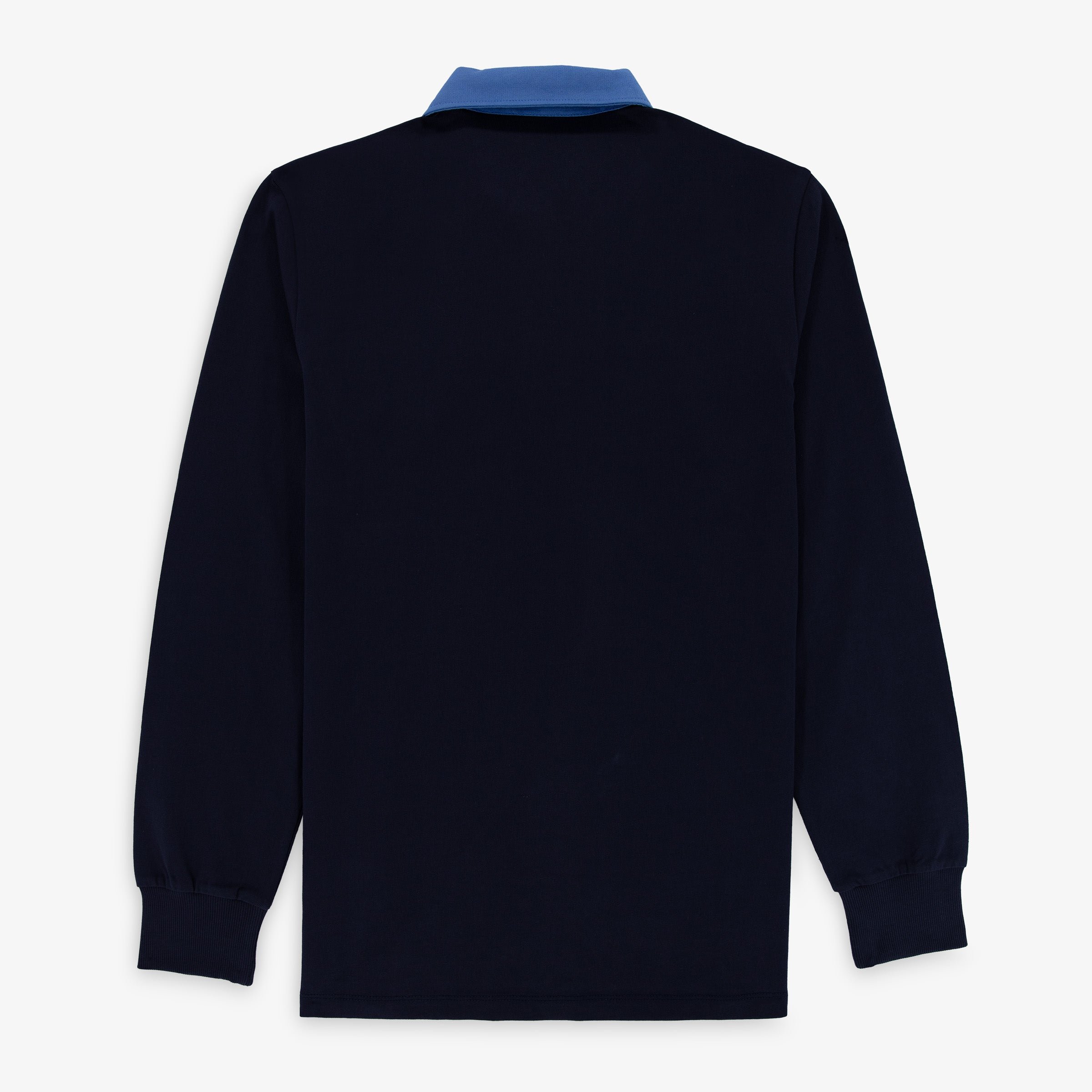 Long-sleeved cotton rugby shirt SERGE BLANCO Blue