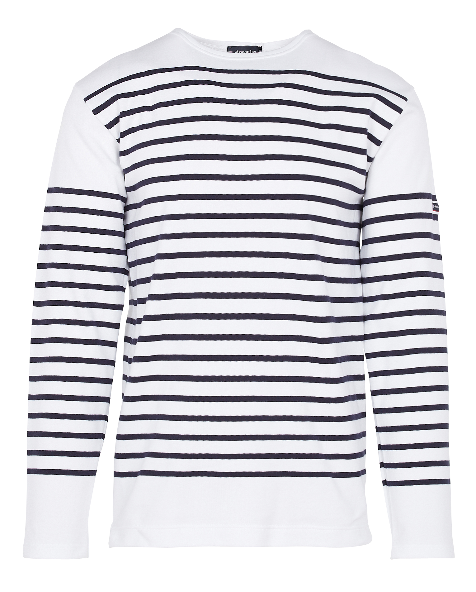 Marinière col rond en jersey de coton lourd ARMOR LUX Bleu