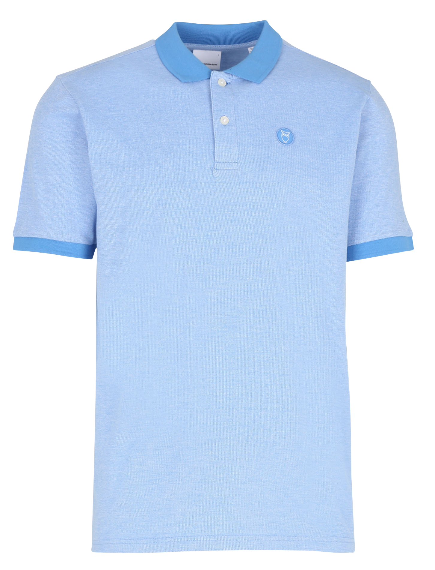 Polo en coton organique piqué KNOWLEDGE COTTON APPAREL Bleu