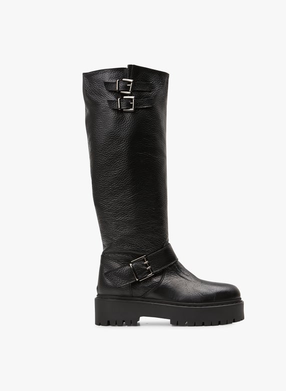 JONAK REINE Black Leather boots